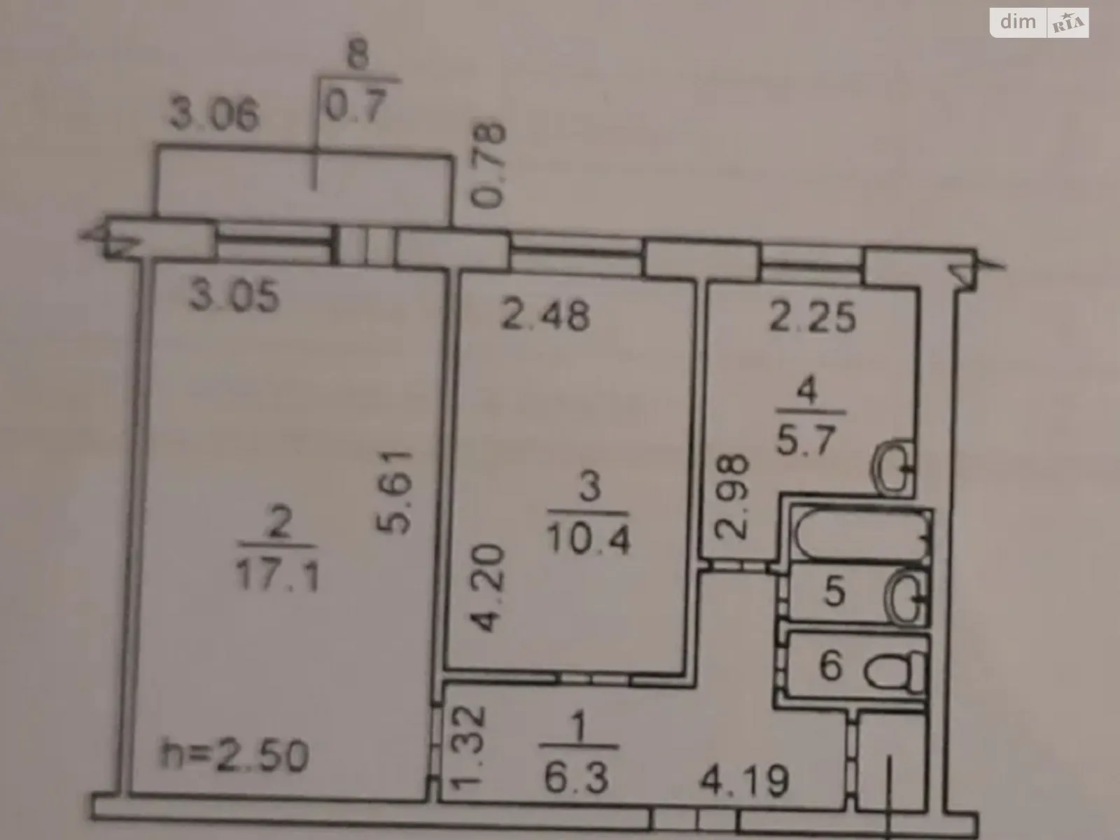 Продается 2-комнатная квартира 44 кв. м в Николаеве, 3-я ул. Слободская - фото 1