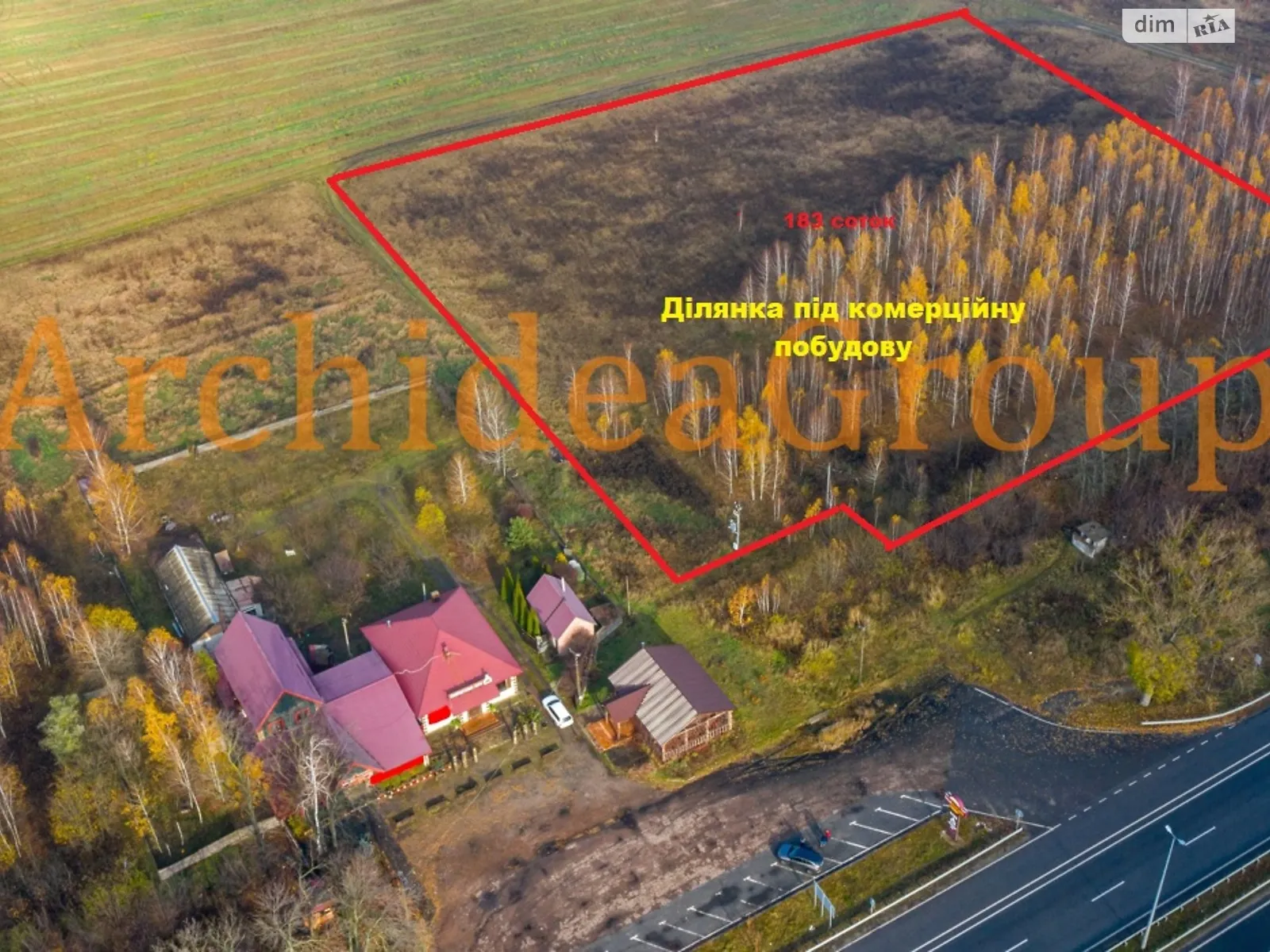 Продается земельный участок 183 соток в Киевской области, цена: 65000 $