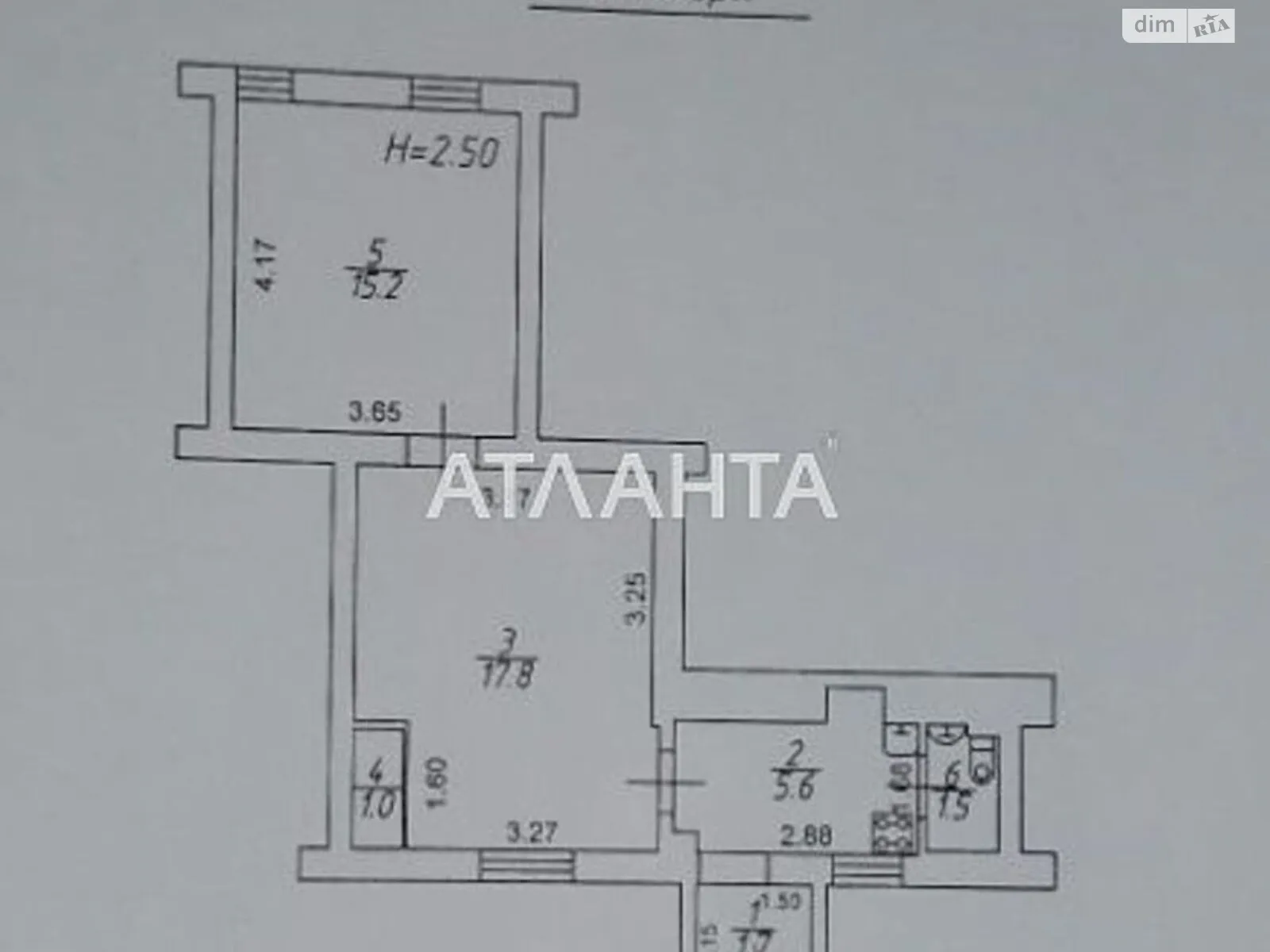 Продается 2-комнатная квартира 43 кв. м в Одессе, ул. Дальницкая