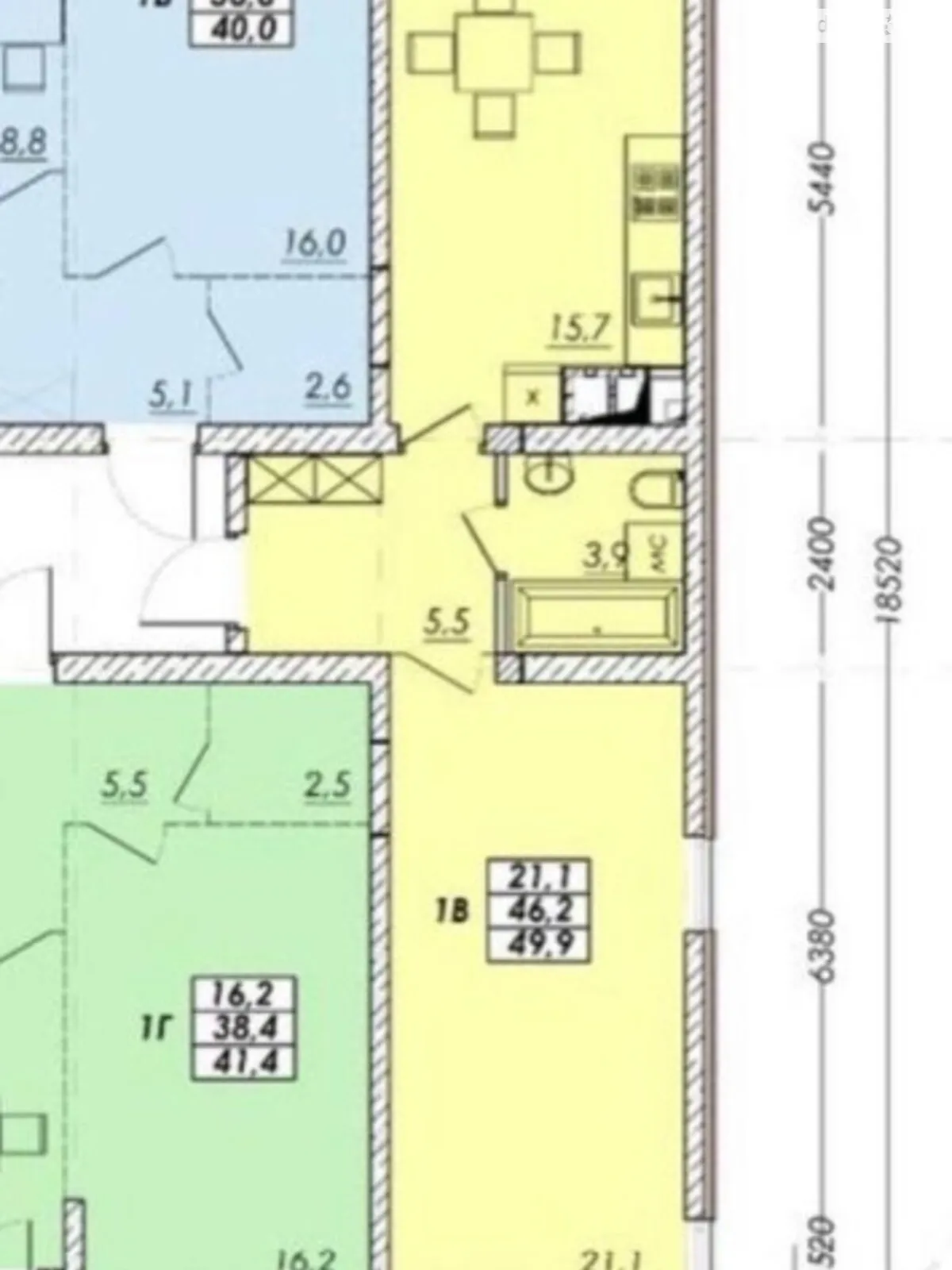 Продается 1-комнатная квартира 50 кв. м в Одессе, ул. Прохоровская, 40