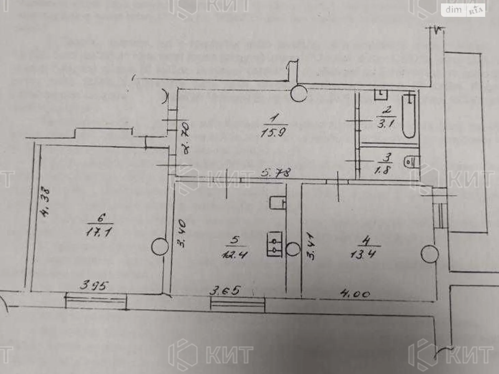 Продается 2-комнатная квартира 64 кв. м в Харькове, ул. Сергиевская, 3Б - фото 1