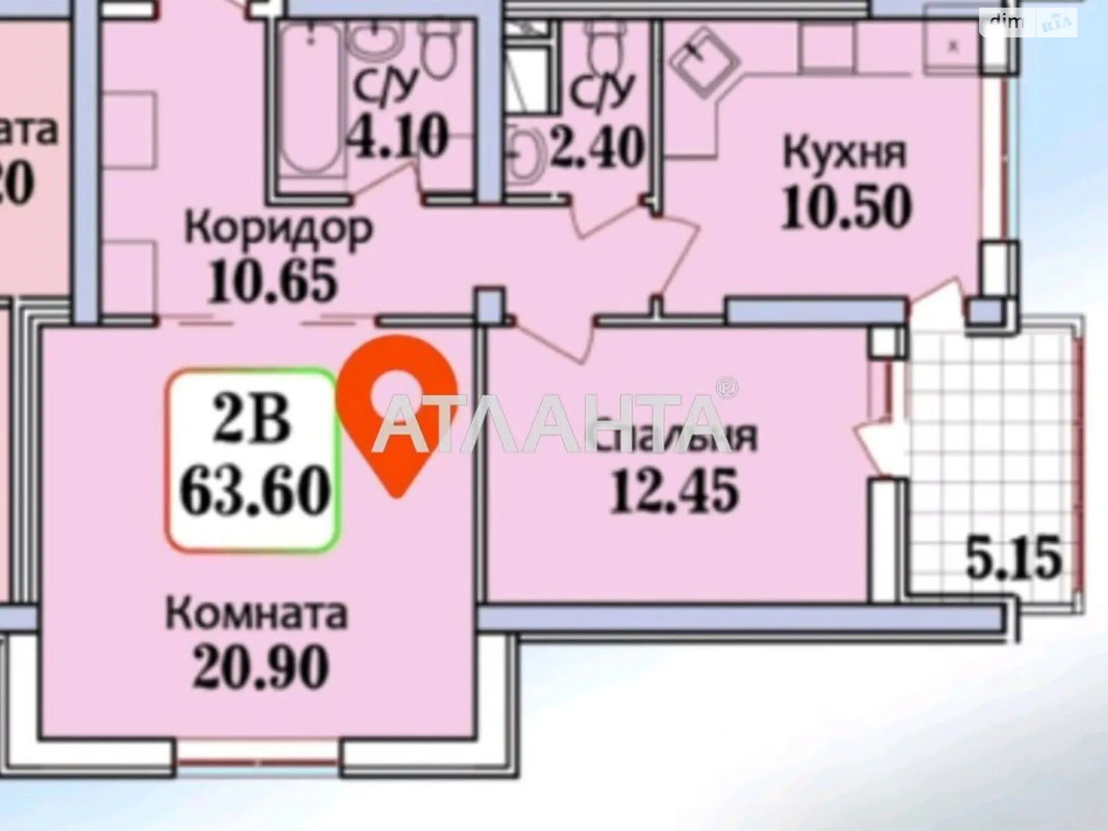 Продается 2-комнатная квартира 63.6 кв. м в Одессе, ул. Героев Крут - фото 1