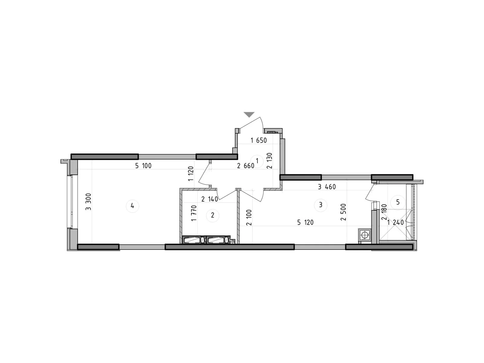 Продається 1-кімнатна квартира 37.45 кв. м у Гатне, вул. Оптимістична, 1 - фото 1