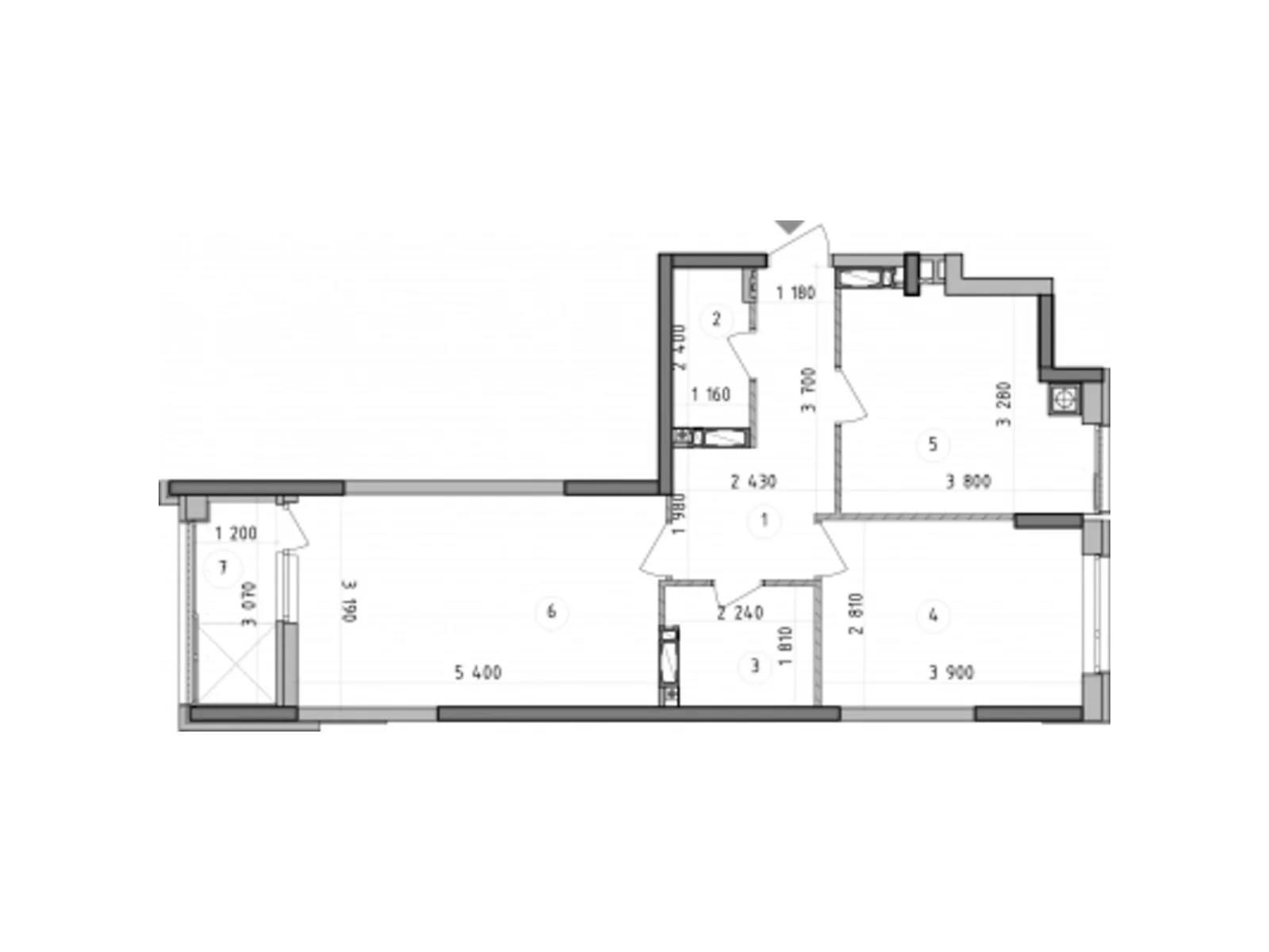 Продается 2-комнатная квартира 58.26 кв. м в Гатном, ул. Киевская, 1