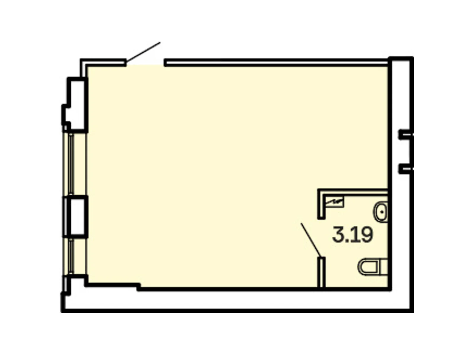 Продается офис 35.15 кв. м в бизнес-центре, цена: 21381 $ - фото 1