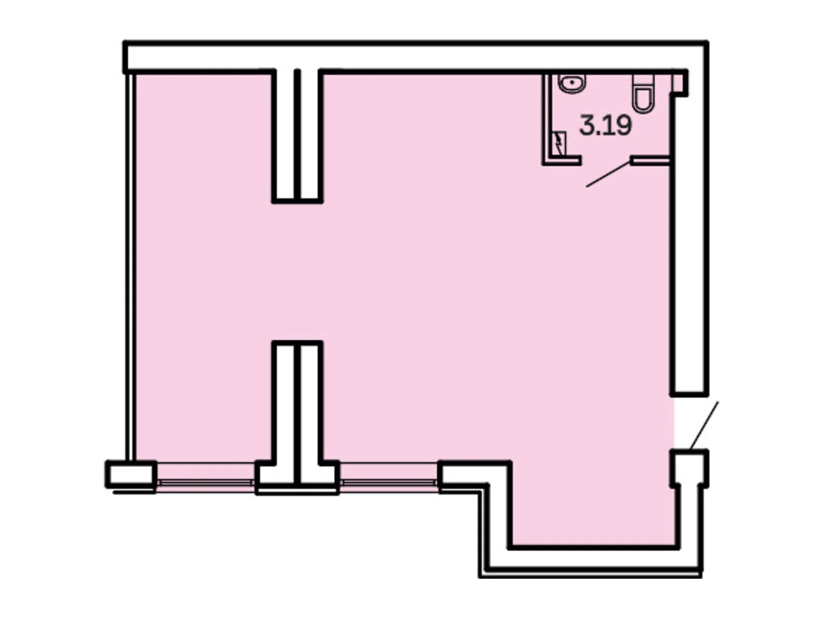 Продается офис 66.22 кв. м в бизнес-центре, цена: 45389 $ - фото 1