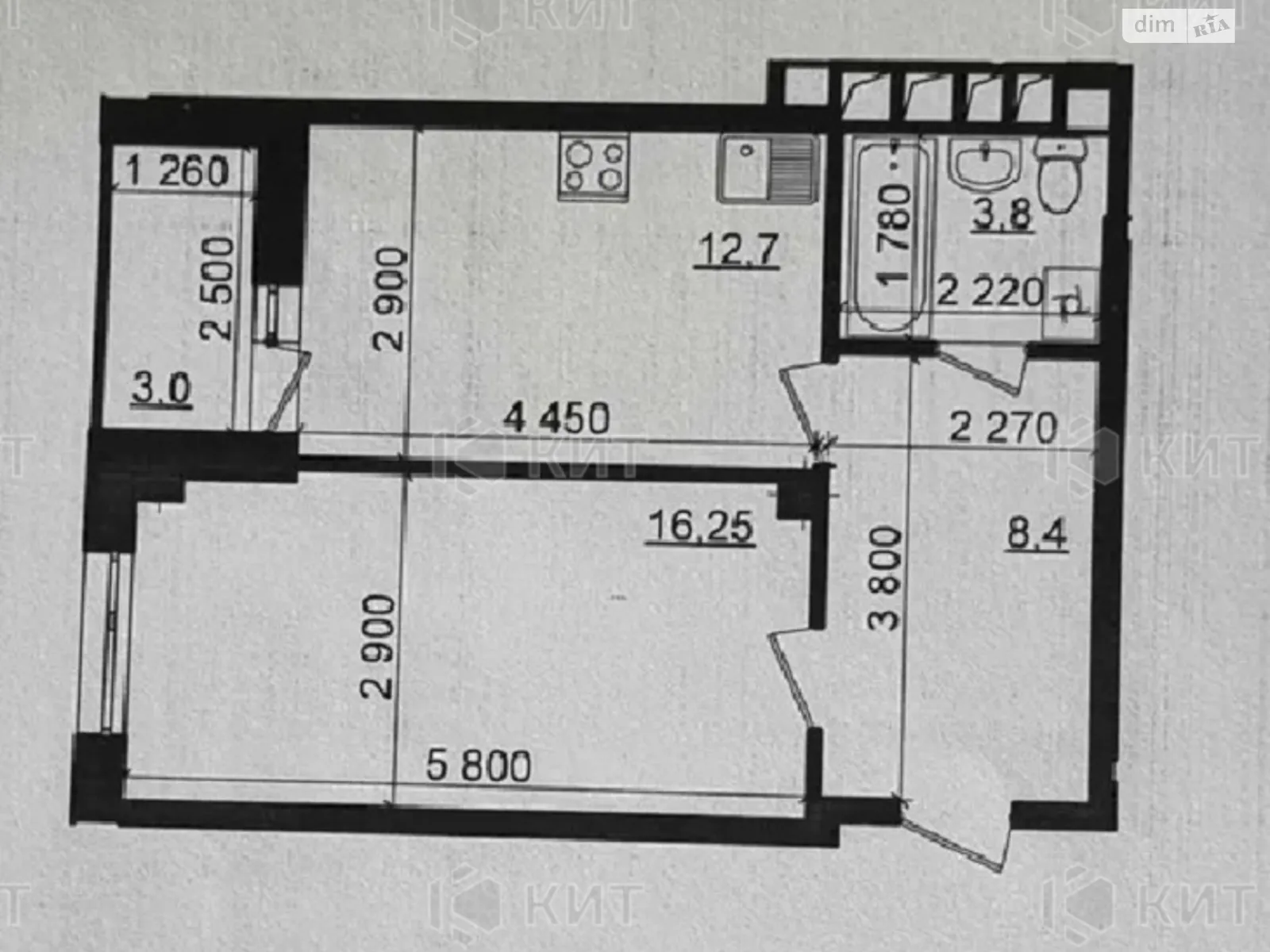 Продається 1-кімнатна квартира 42 кв. м у Харкові, просп. Героїв Харкова(Московський), 154