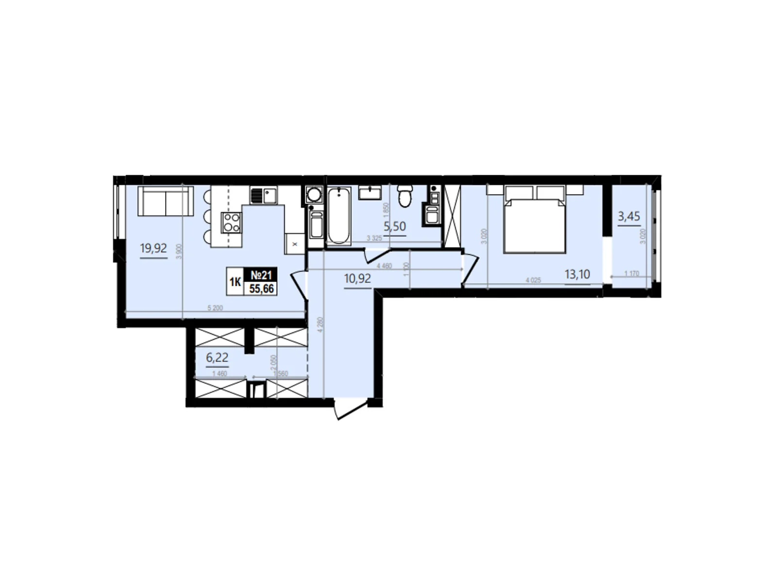 Продается 1-комнатная квартира 61.58 кв. м в Винниках, ул. Лесная