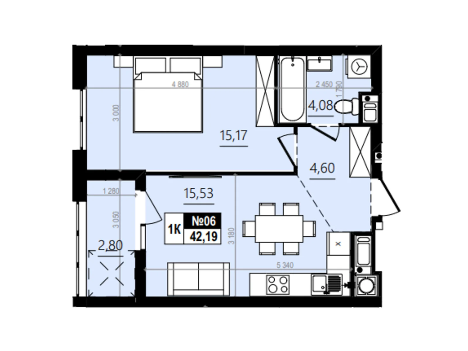 Продается 1-комнатная квартира 45.15 кв. м в Винниках, ул. Лесная