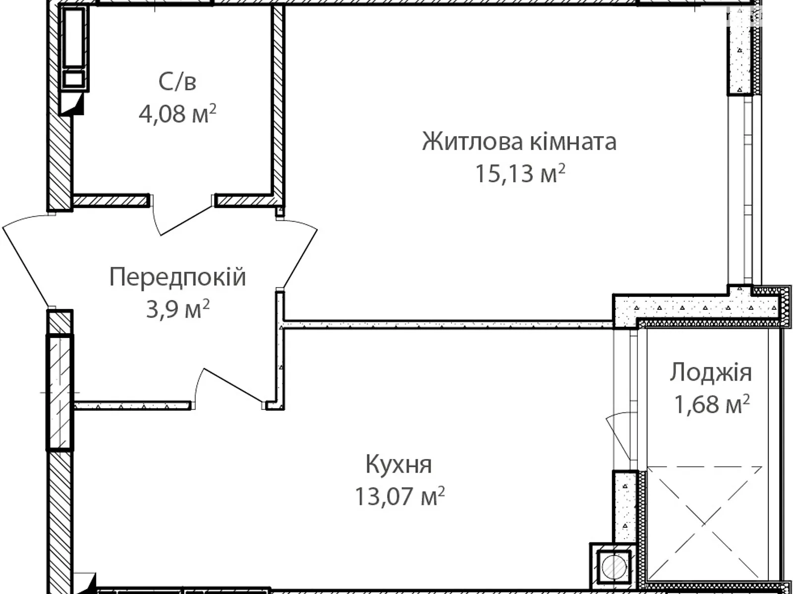 Продається 1-кімнатна квартира 41 кв. м у Ірпені, вул. Достоєвського, 10