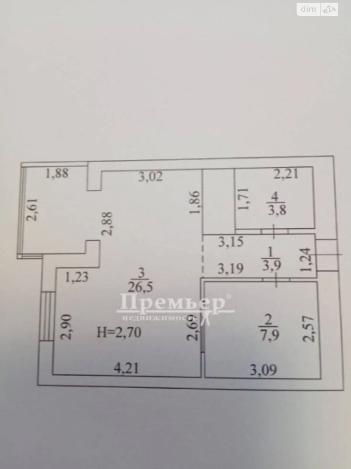 Продається 1-кімнатна квартира 42 кв. м у Одесі, вул. Чехова, 1/1