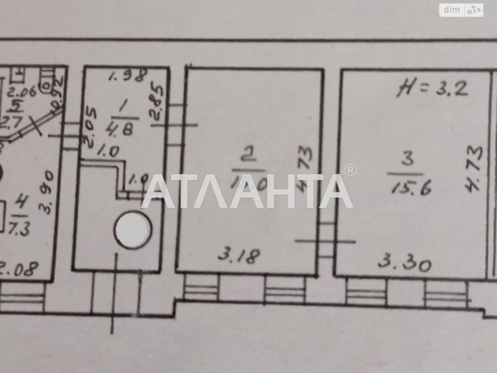 Продається 2-кімнатна квартира 45.4 кв. м у Одесі, вул. Ніжинська