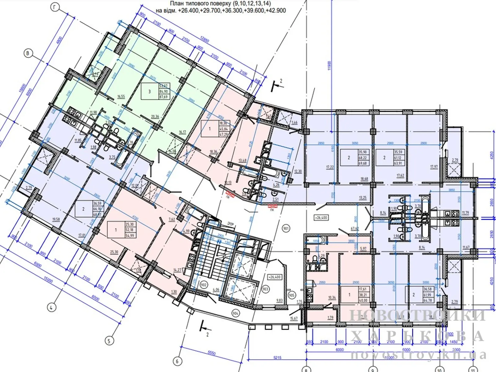 Продается 3-комнатная квартира 88 кв. м в Харькове, ул. Авиационная, 39 - фото 1