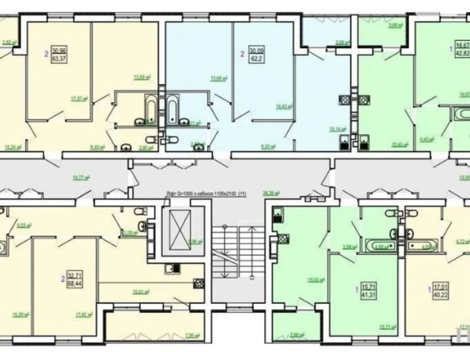 Продается 1-комнатная квартира 43 кв. м в Харькове - фото 1