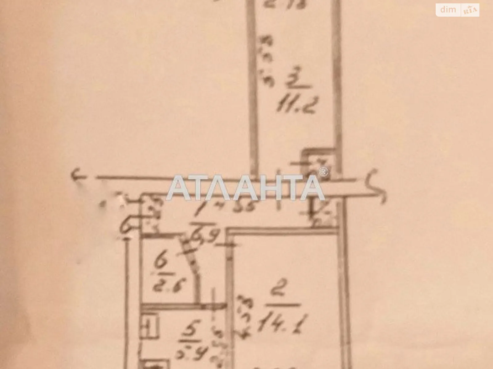 Продается 2-комнатная квартира 42 кв. м в Черноморске, ул. Александрийская