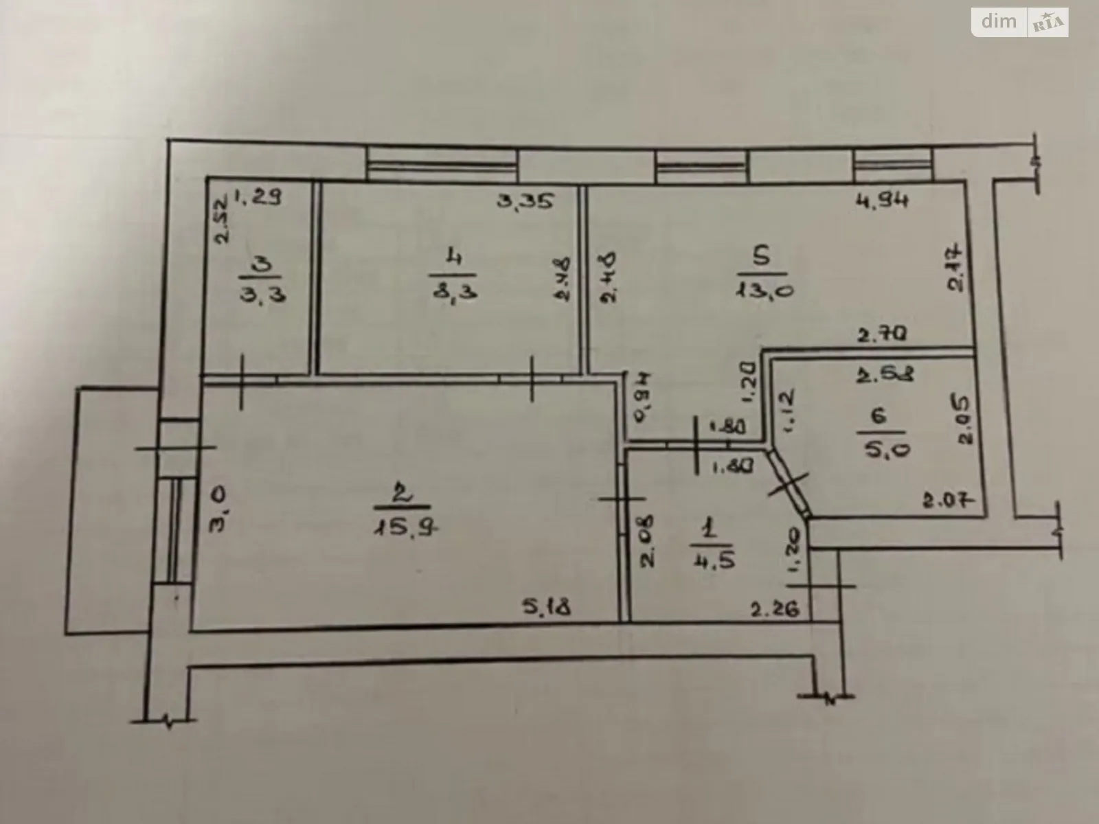 Продается 2-комнатная квартира 51 кв. м в Кропивницком, ул. Гонты - фото 1