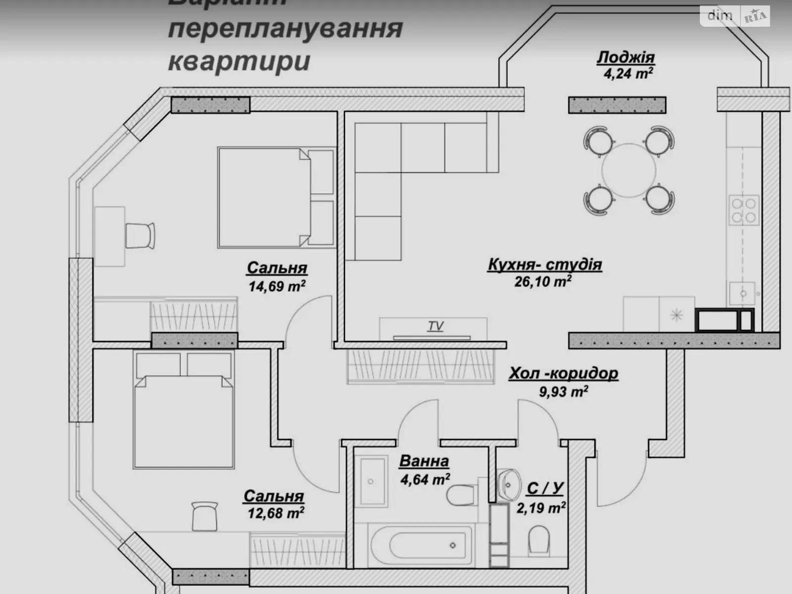 Продается 2-комнатная квартира 76 кв. м в Киеве, ул. Златоустовская, 25А