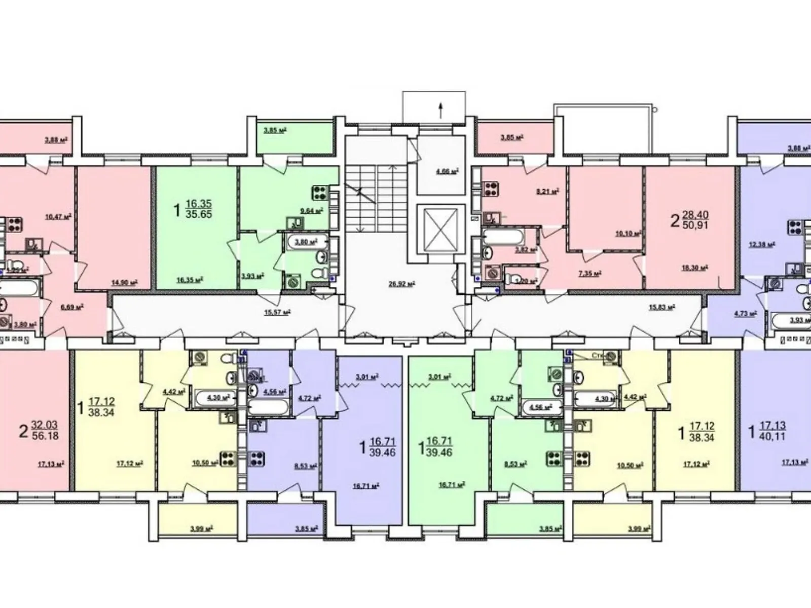 Продается 2-комнатная квартира 56 кв. м в Харькове, ул. Мира, 51