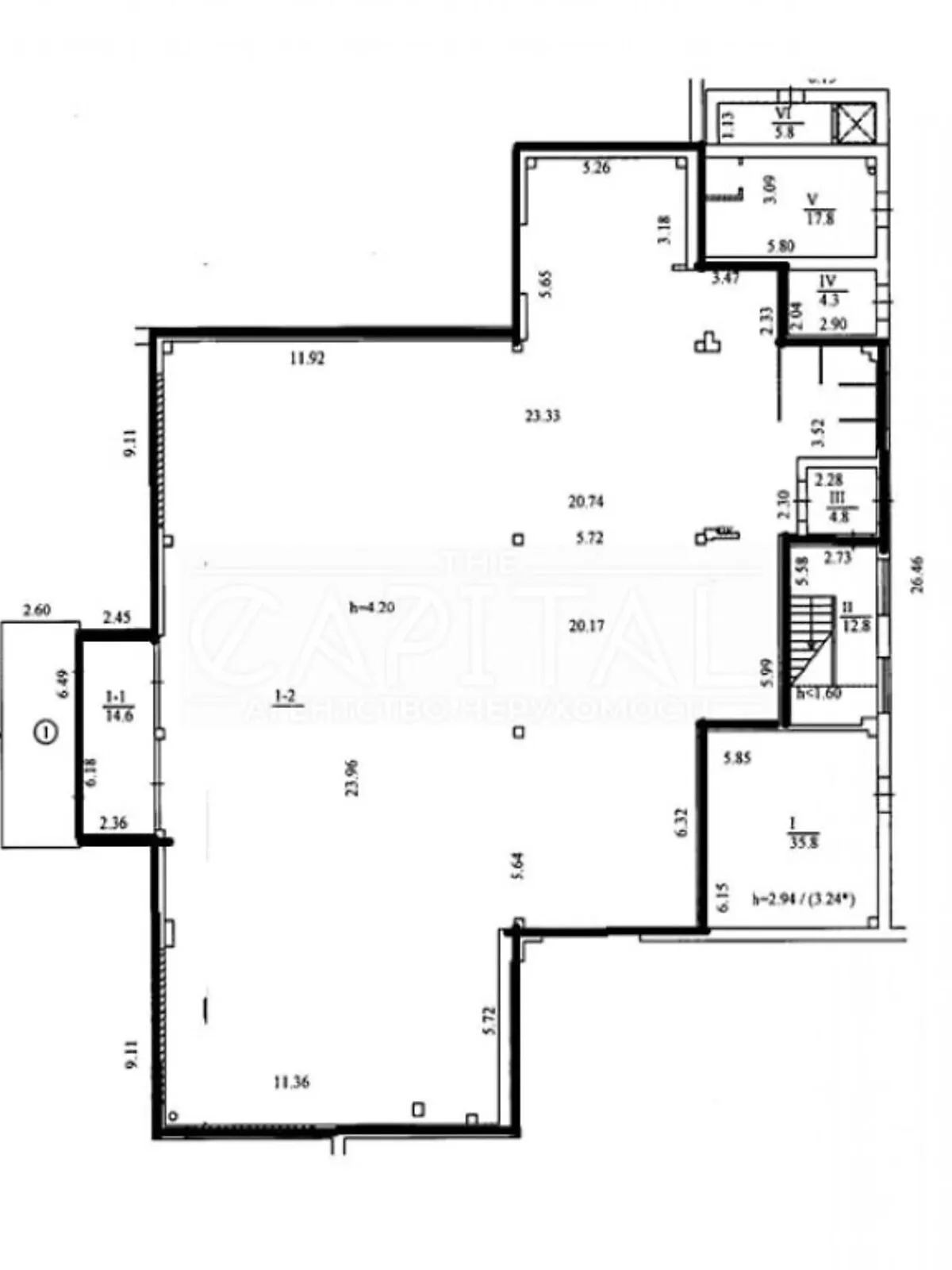 Сдается в аренду офис 500 кв. м в бизнес-центре, цена: 6400 $ - фото 1