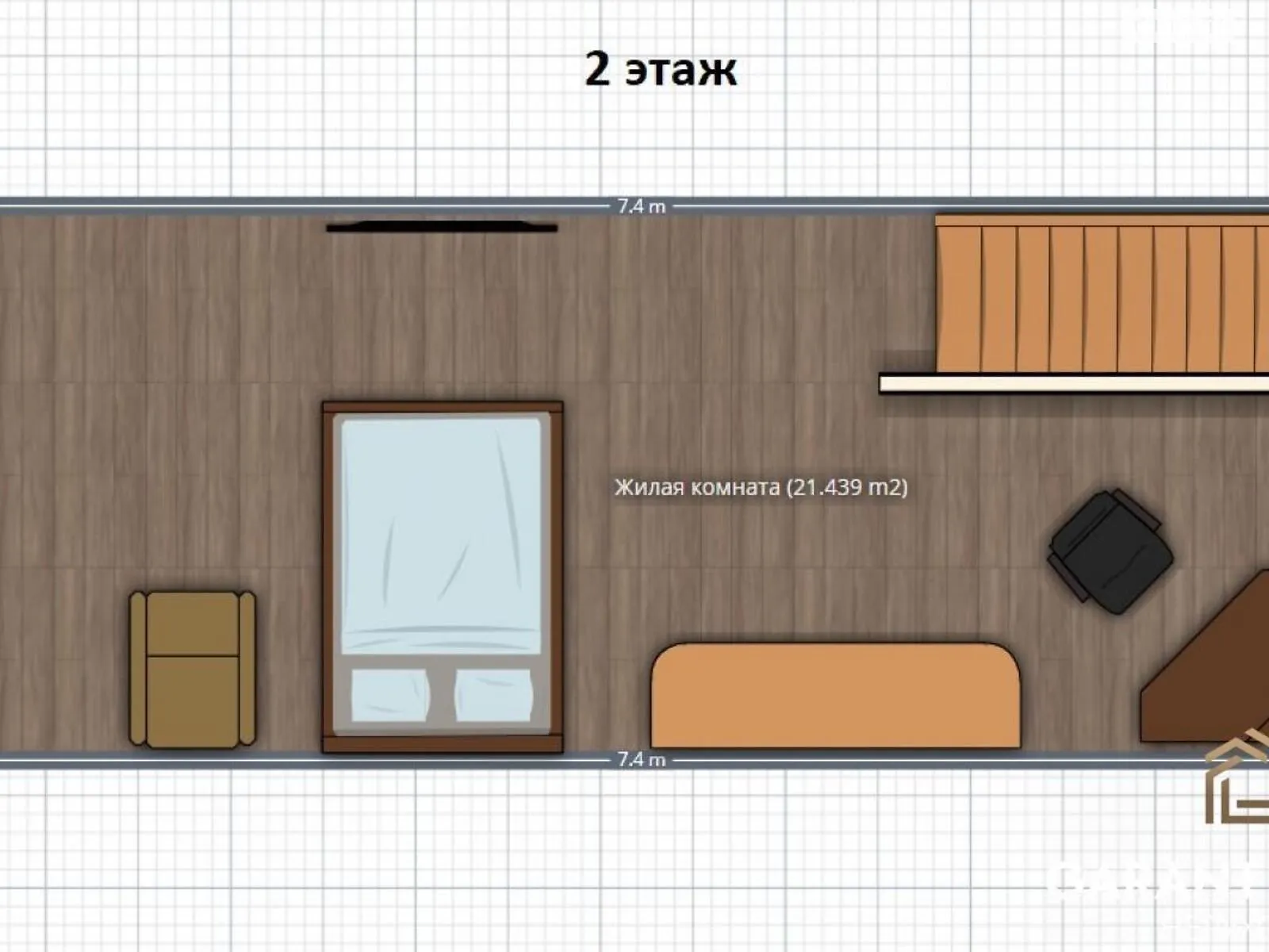 Продается 1-комнатная квартира 36 кв. м в Одессе, цена: 18500 $