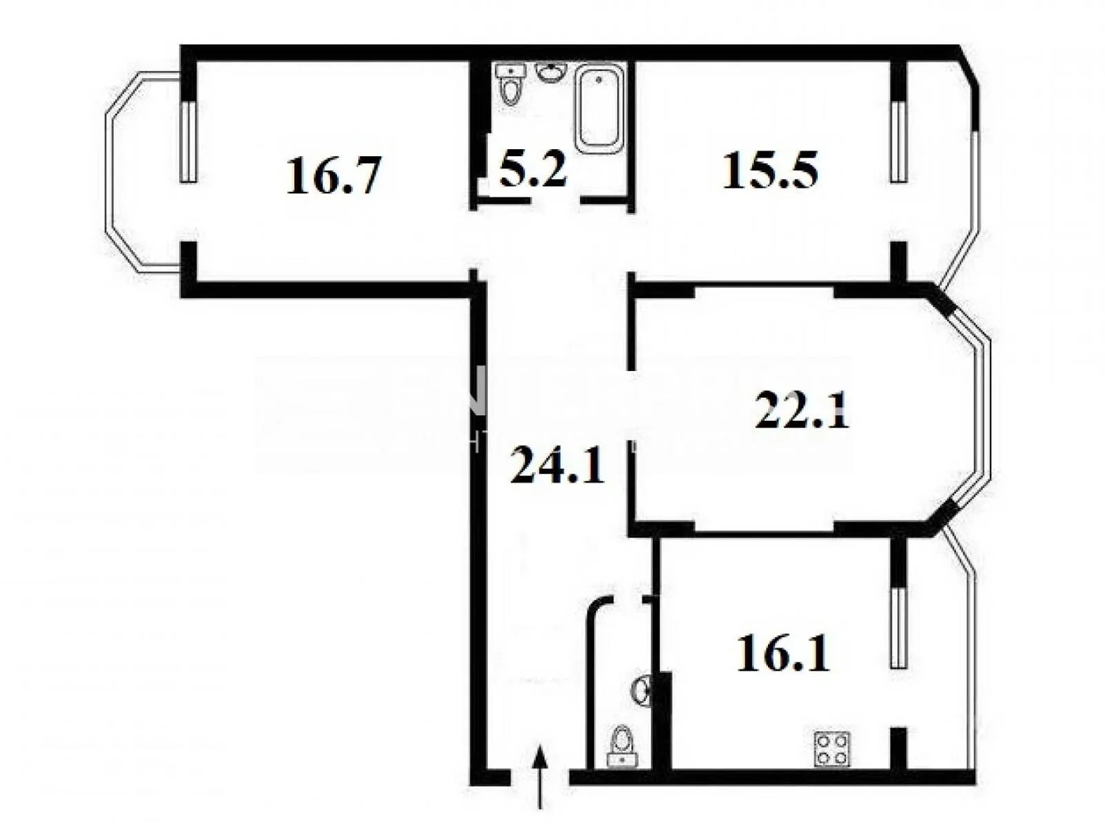 Продается 3-комнатная квартира 106.9 кв. м в Коцюбинском, цена: 85000 $ - фото 1