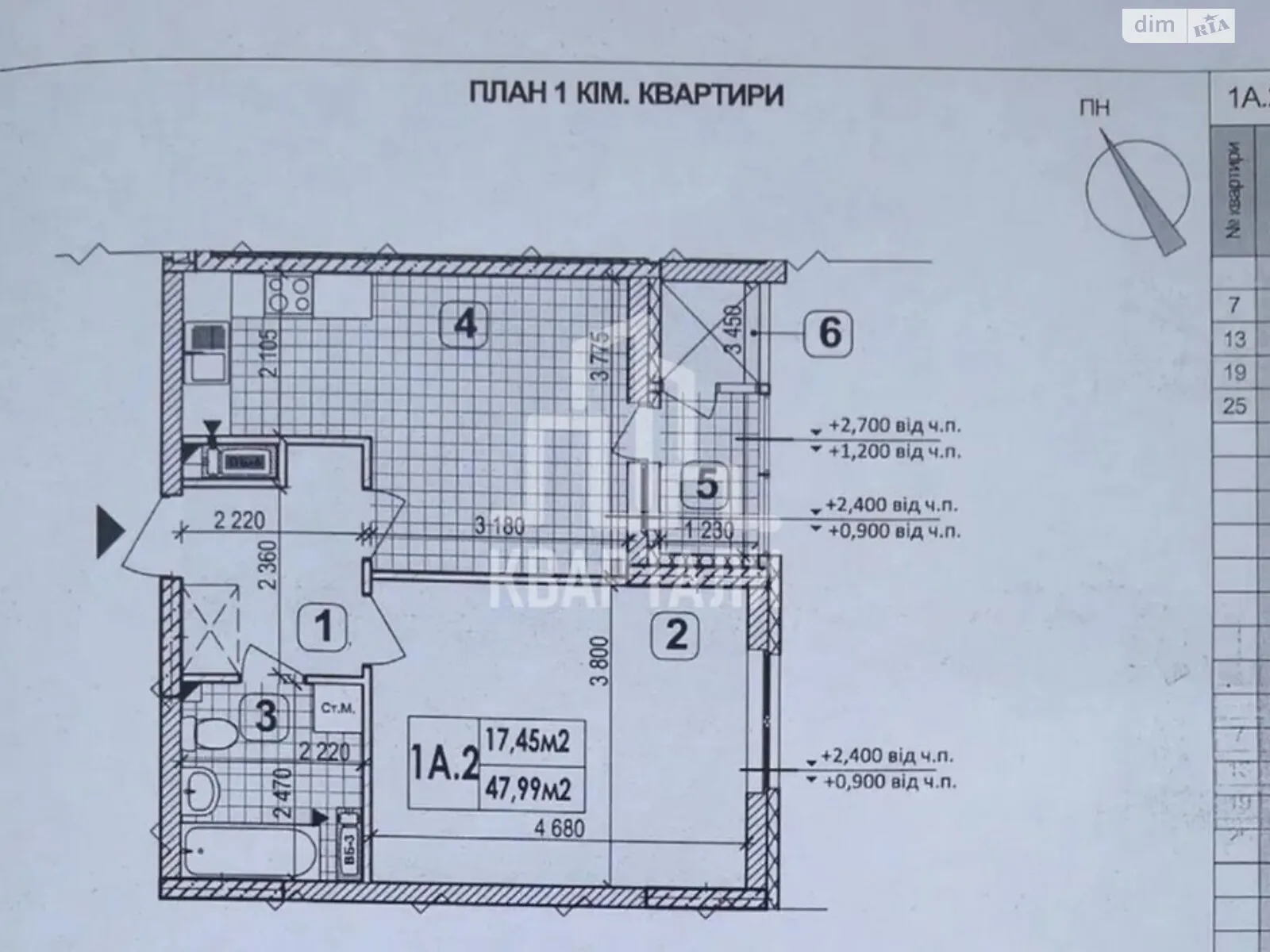Продается 1-комнатная квартира 48 кв. м в Киеве, ул. Ивана Выговского(Маршала Гречко), 10Б - фото 1