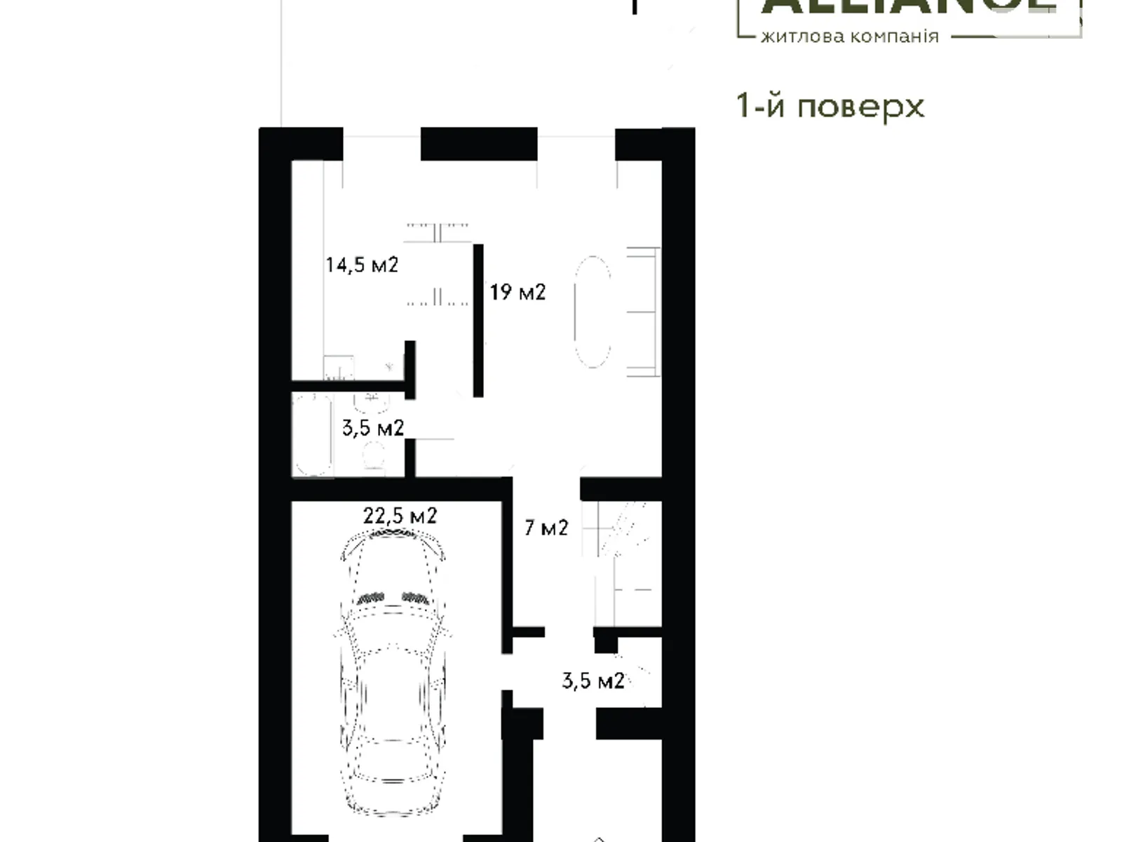 Продается дом на 2 этажа 140 кв. м с камином, цена: 90000 $ - фото 1