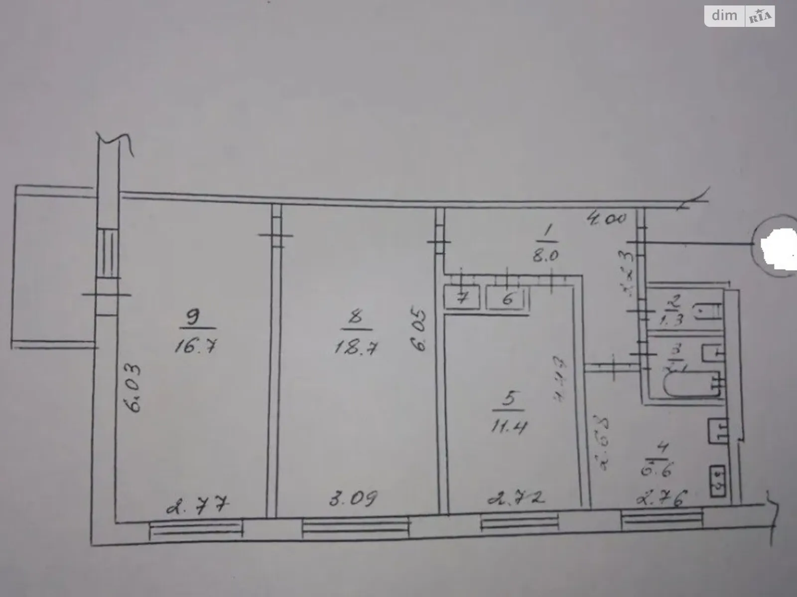 Продається 3-кімнатна квартира 66 кв. м у Харкові, цена: 28500 $