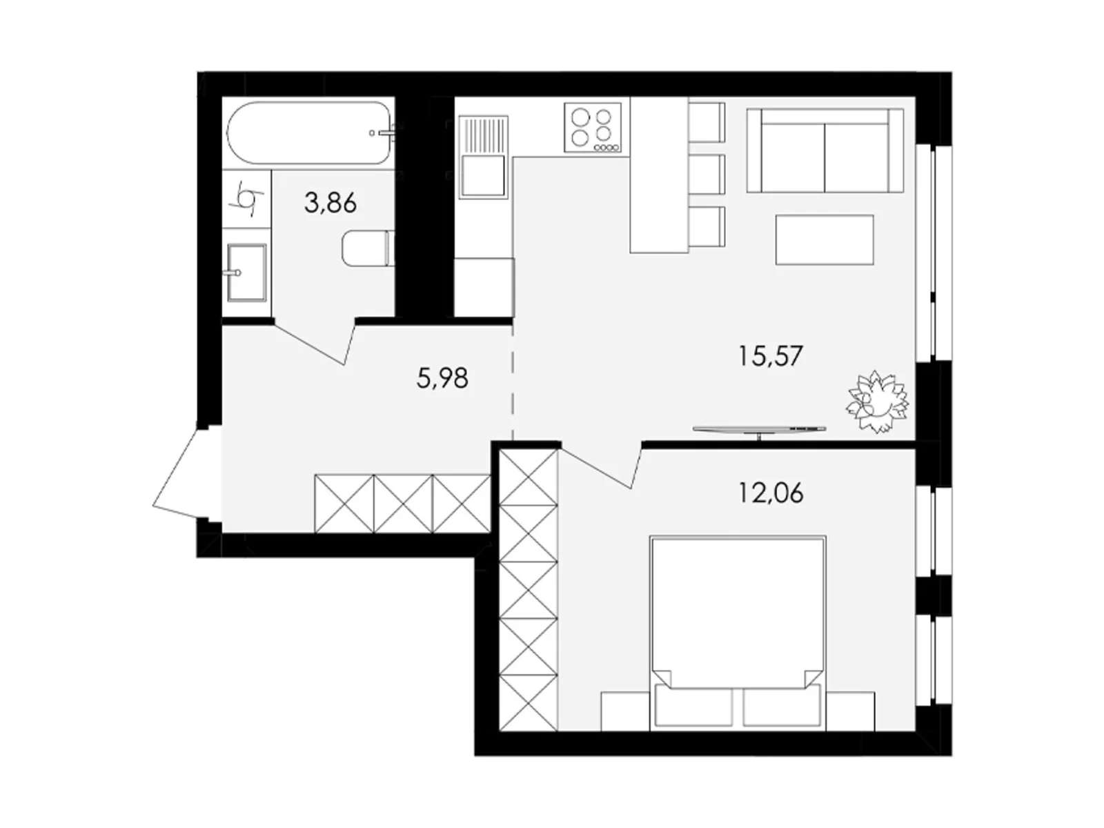 Продается 1-комнатная квартира 37 кв. м в Сокольниках, ул. Героев Майдана - фото 1