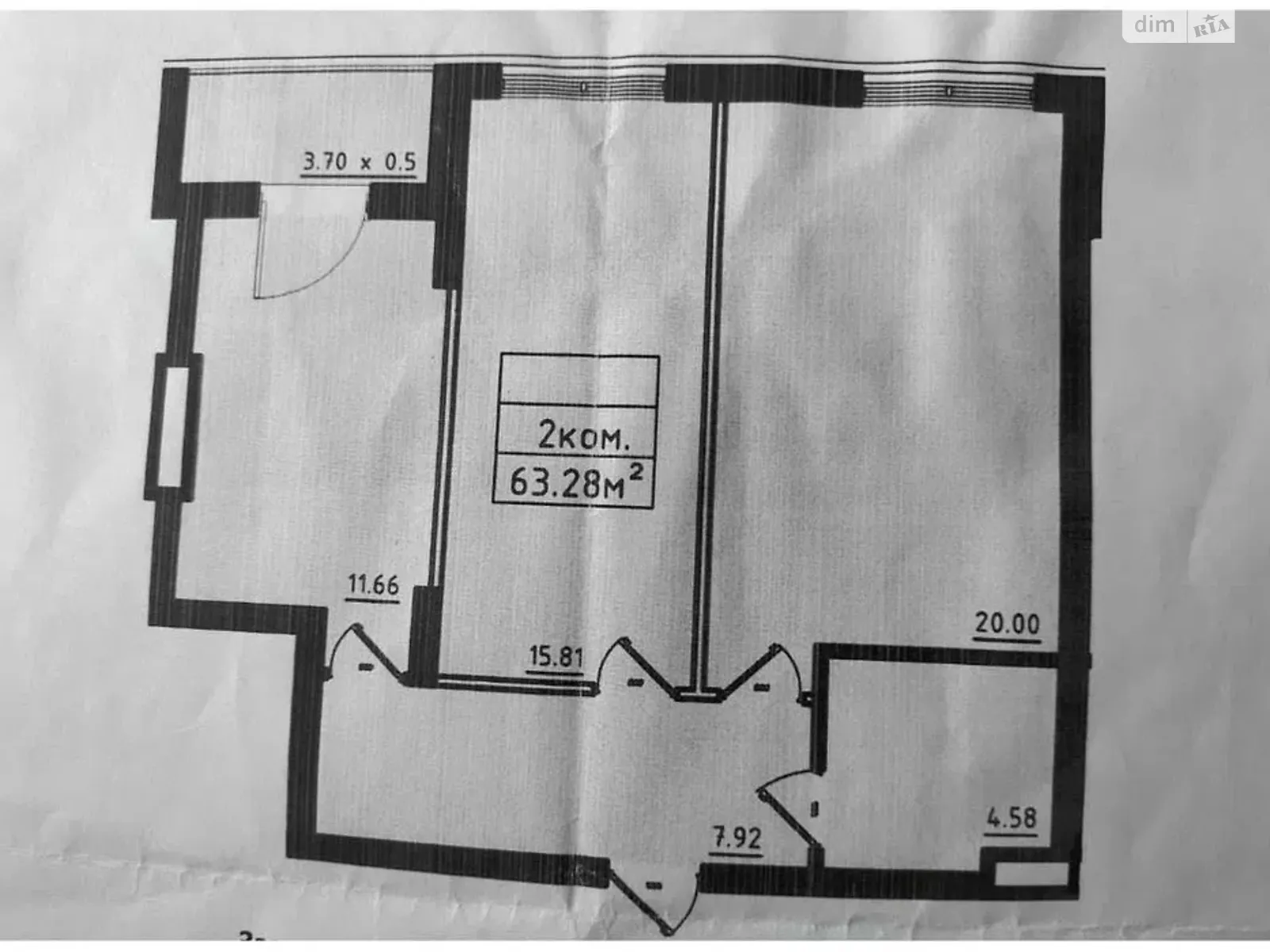 Продається 2-кімнатна квартира 63.28 кв. м у Одесі, вул. 10-а Лінія Дачі Ковалевського, 91