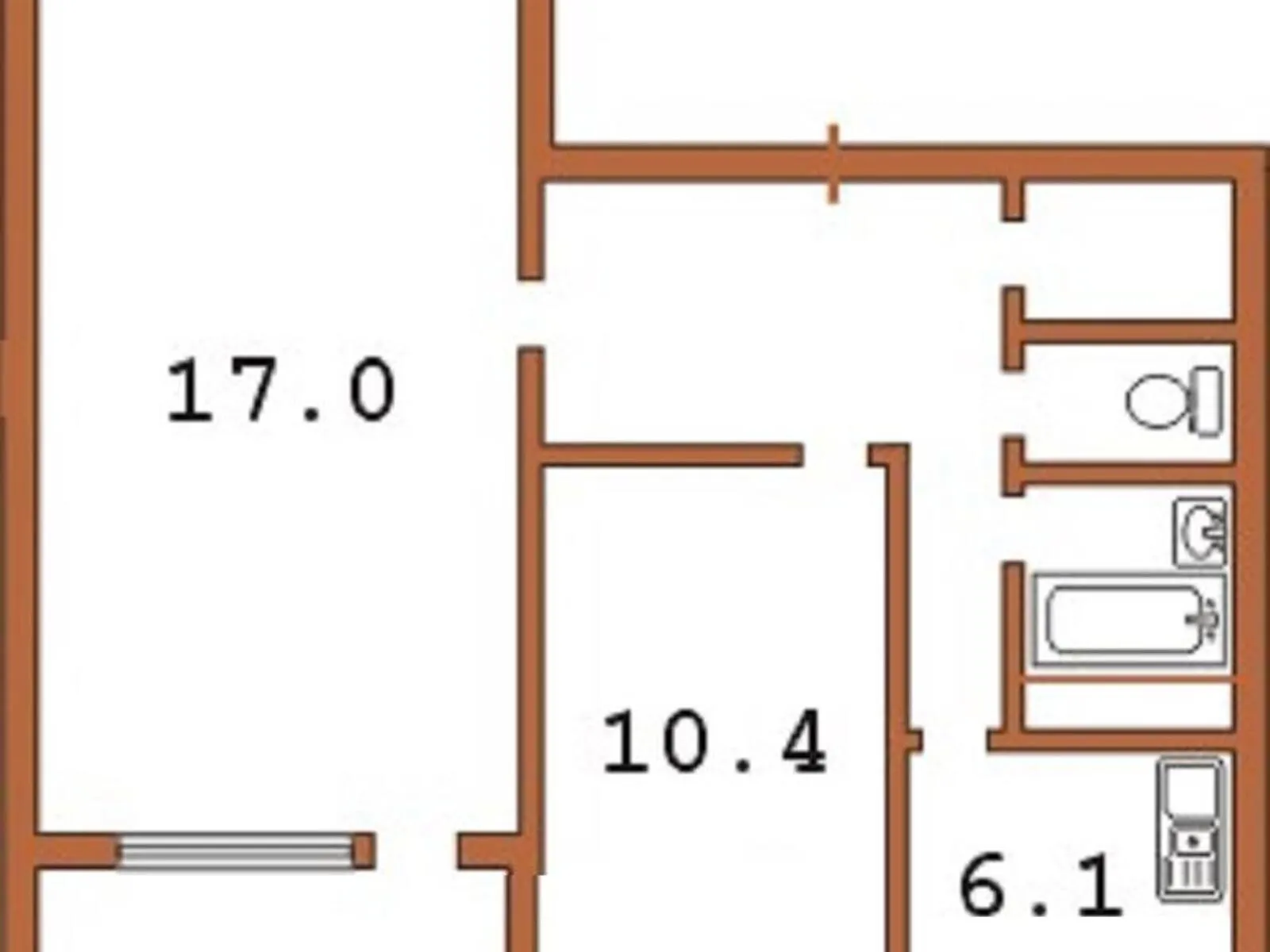 Продается 2-комнатная квартира 47 кв. м в Киеве, ул. Шептицкого, 24Г