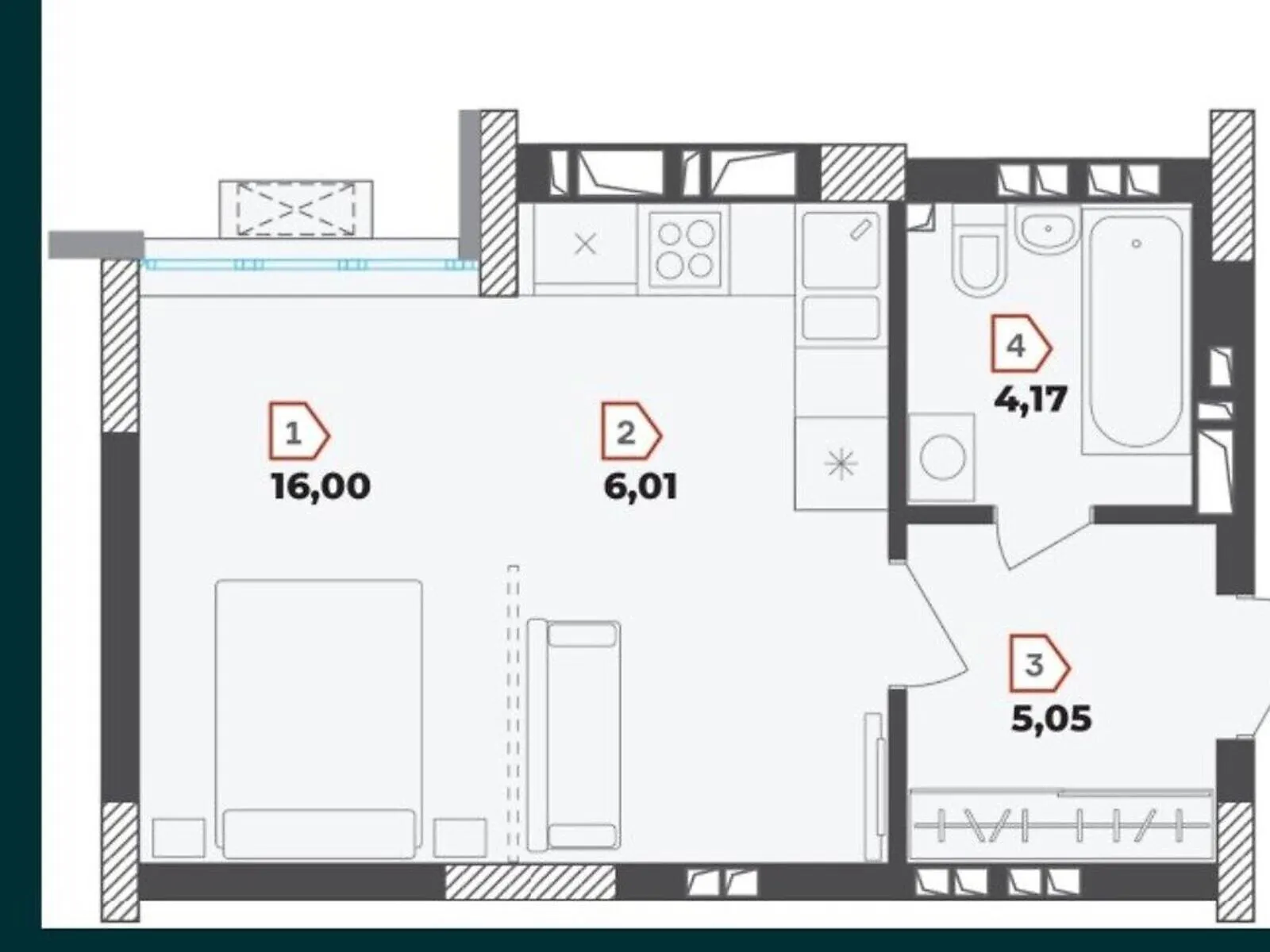 Продается 1-комнатная квартира 32 кв. м в Киеве, просп. Степана Бандеры, 32Д