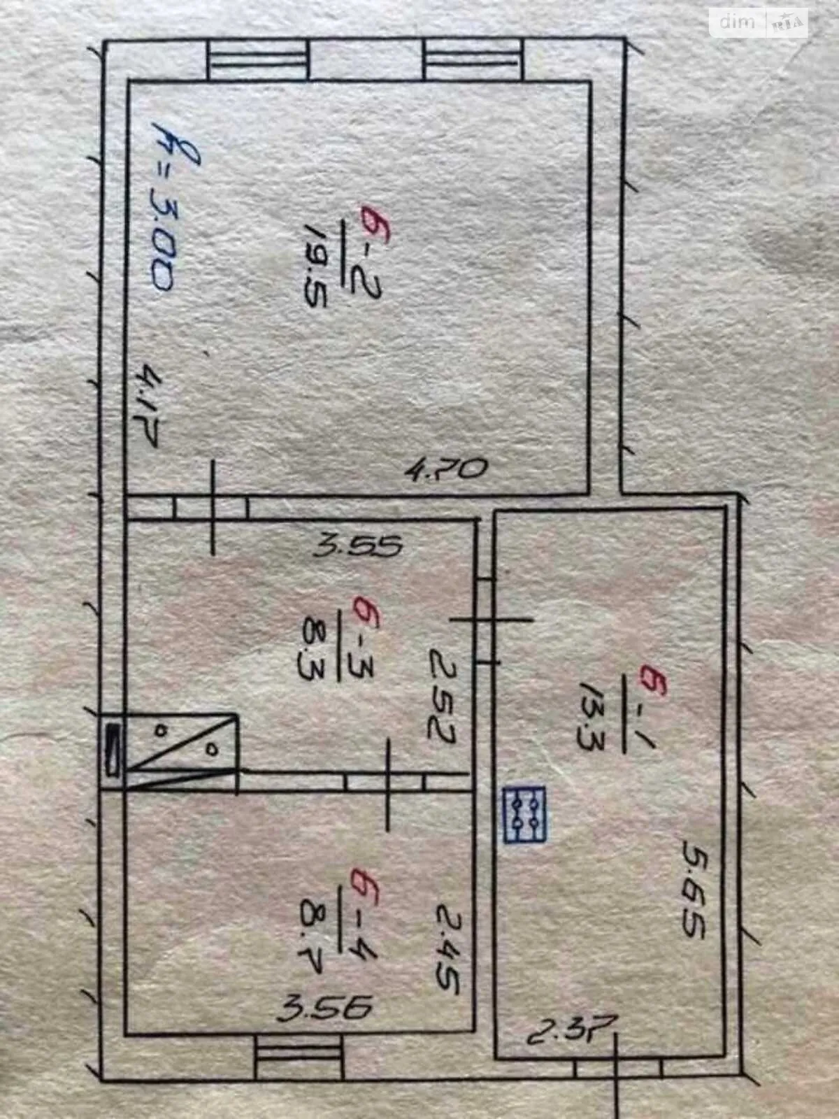 Продается часть дома 50 кв. м с гаражом, цена: 29500 $