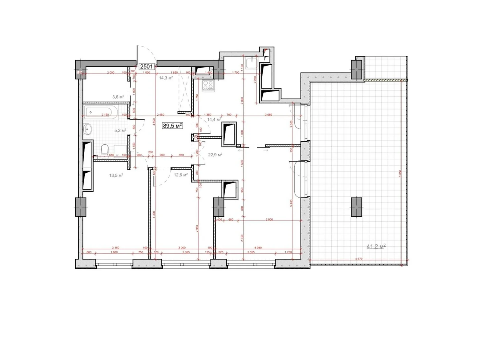 Продається 4-кімнатна квартира 110.1 кв. м у Дніпрі, цена: 160746 $