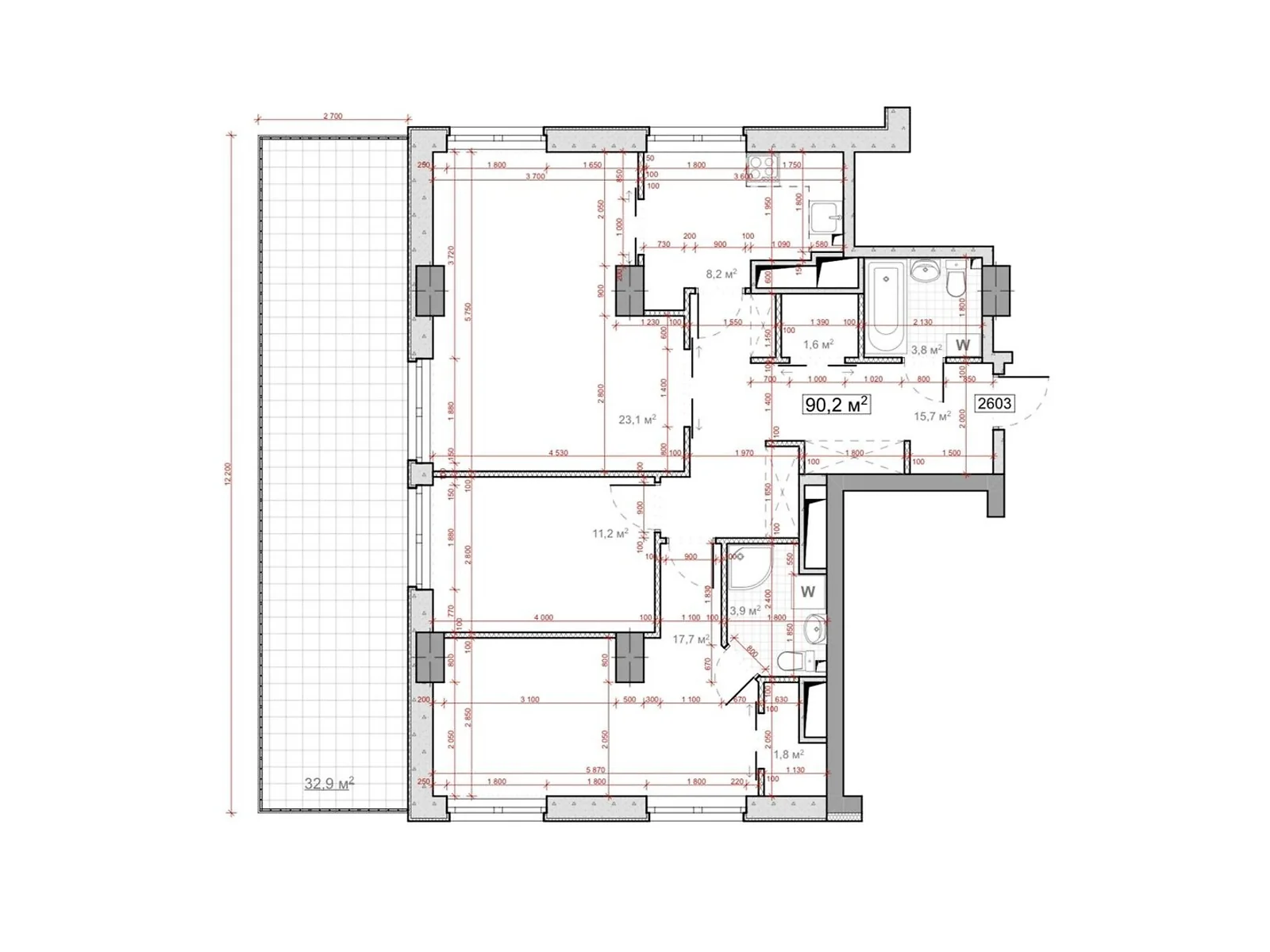 Продается 4-комнатная квартира 107.05 кв. м в Днепре - фото 1