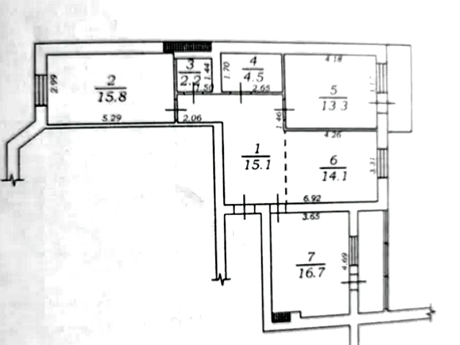 Продается 3-комнатная квартира 89 кв. м в Одессе, ул. Костанди, 162