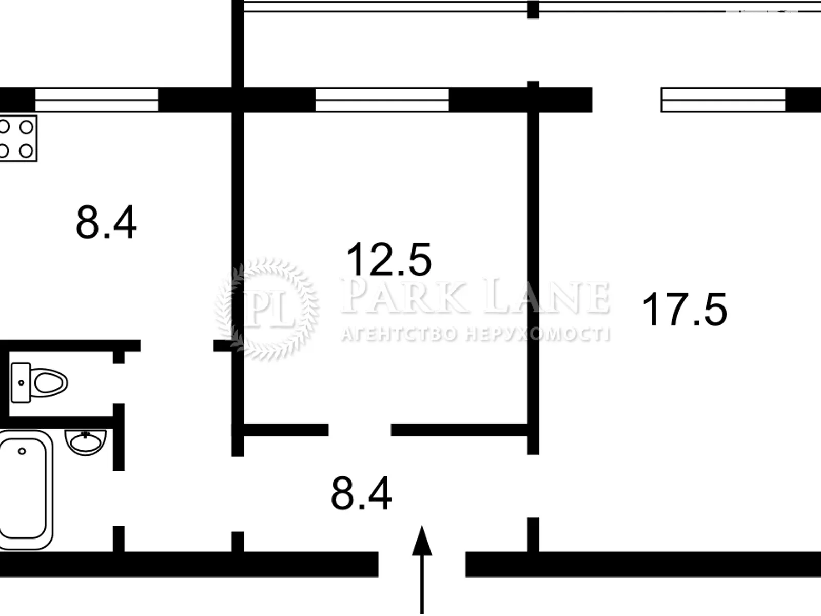 Продается 2-комнатная квартира 55 кв. м в Киеве, просп. Петра Григоренко, 25