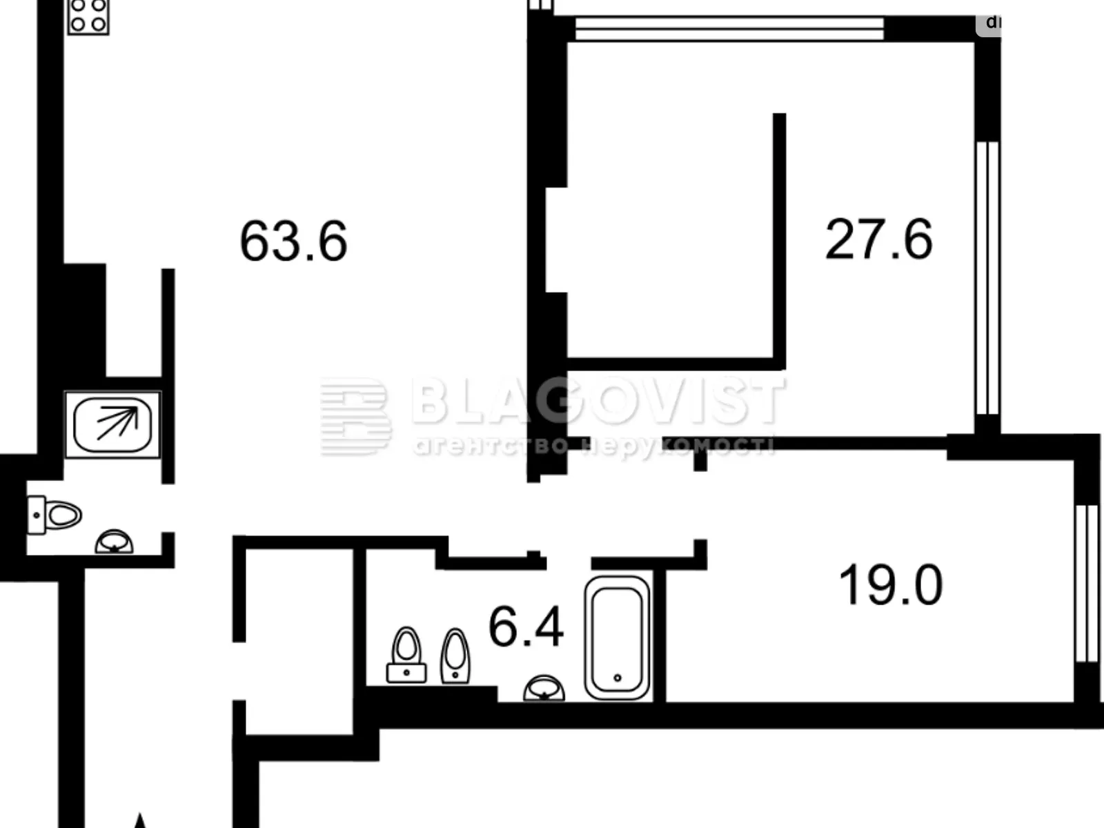 Продается 2-комнатная квартира 128 кв. м в Киеве, ул. Большая Васильковская, 91-93 - фото 1