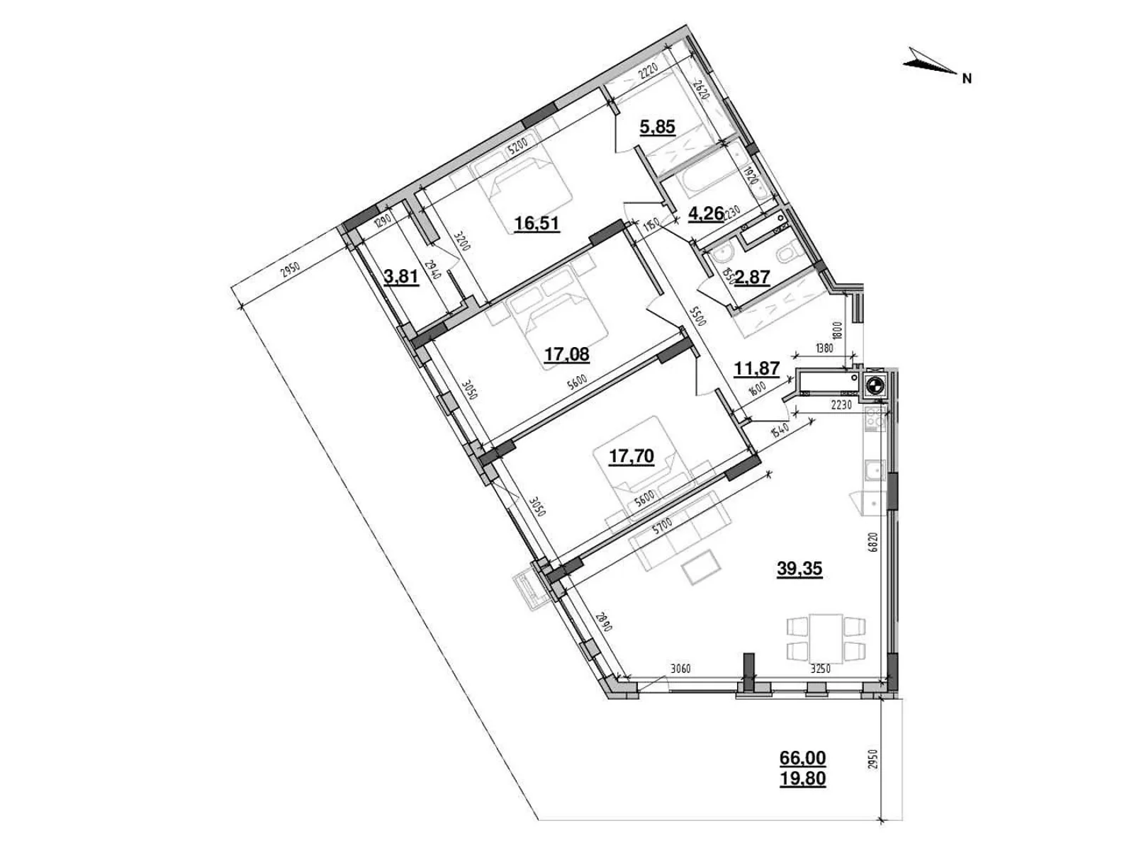 Продается 2-комнатная квартира 139.1 кв. м в Львове, ул. Новознесенская - фото 1