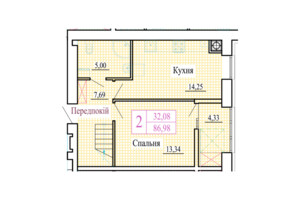 2-комнатная квартира 86.98 кв. м в Луцке, ул. Христианская, 42 - фото 2