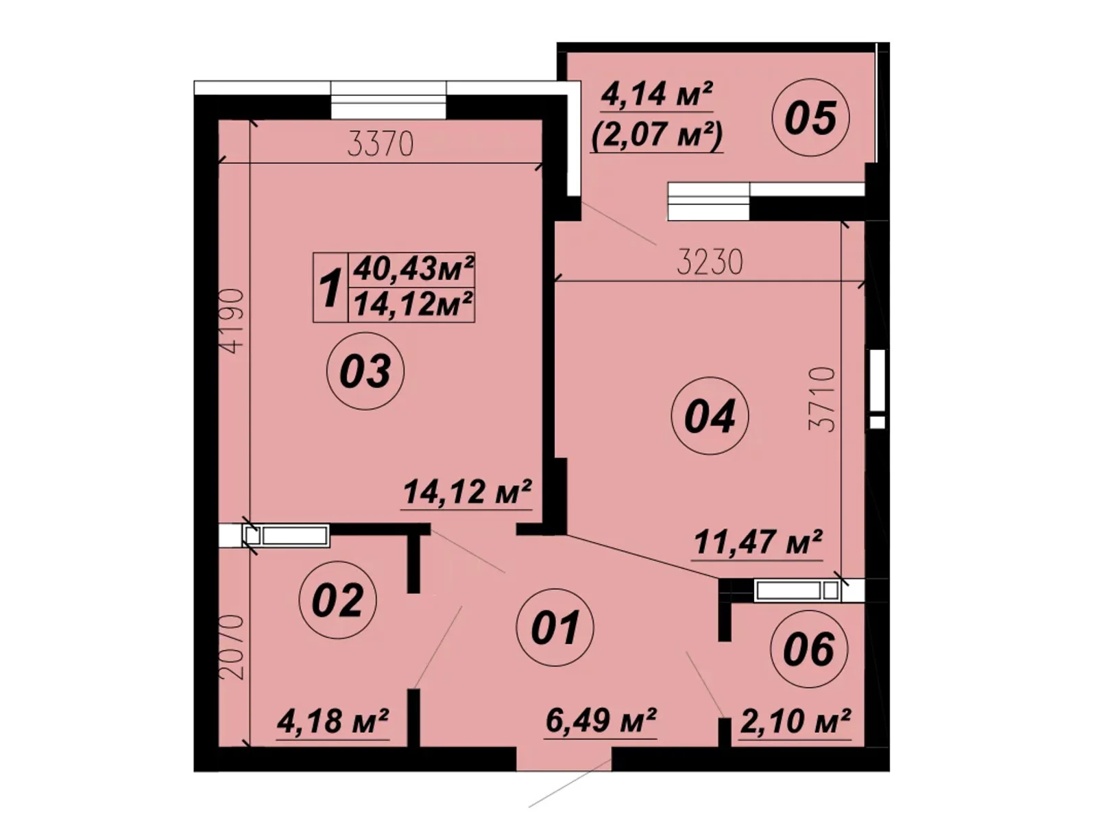 Продается 1-комнатная квартира 40.43 кв. м в Глевахе, ул. Стуса, 2