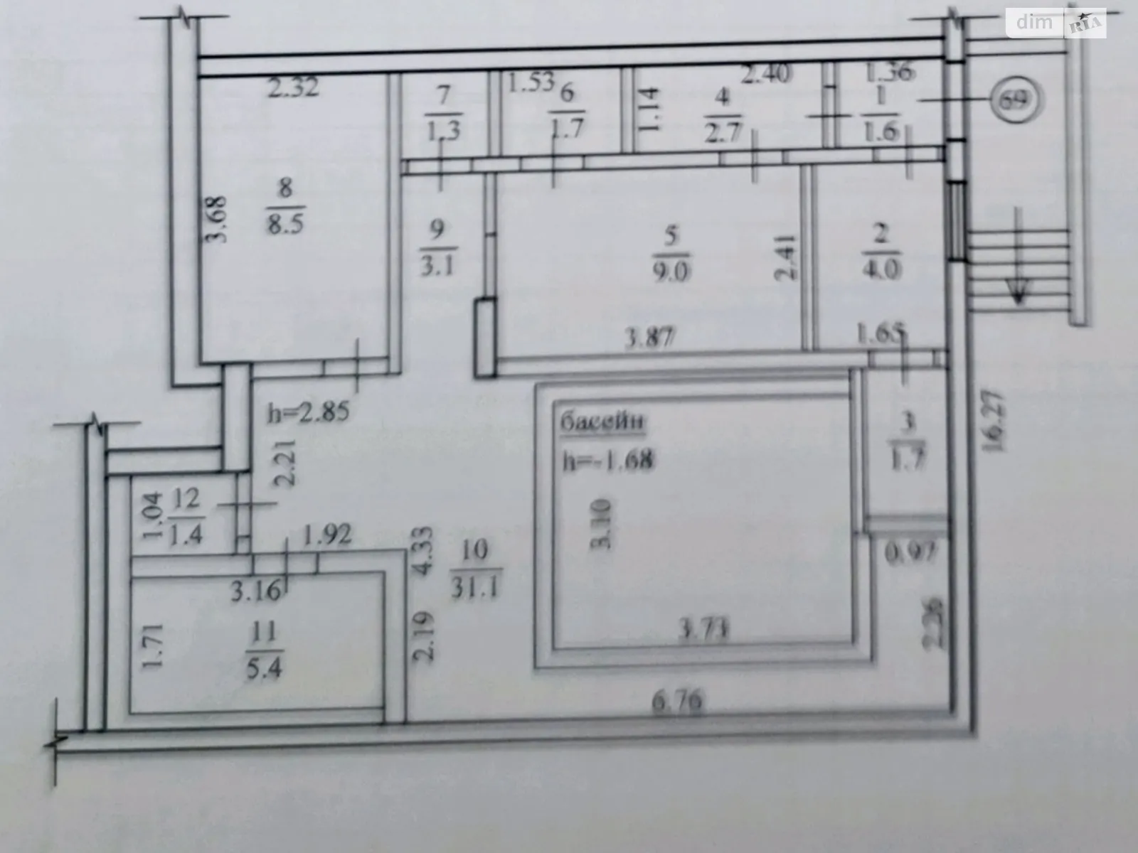 Продается объект сферы услуг 71 кв. м в 12-этажном здании, цена: 65000 $ - фото 1