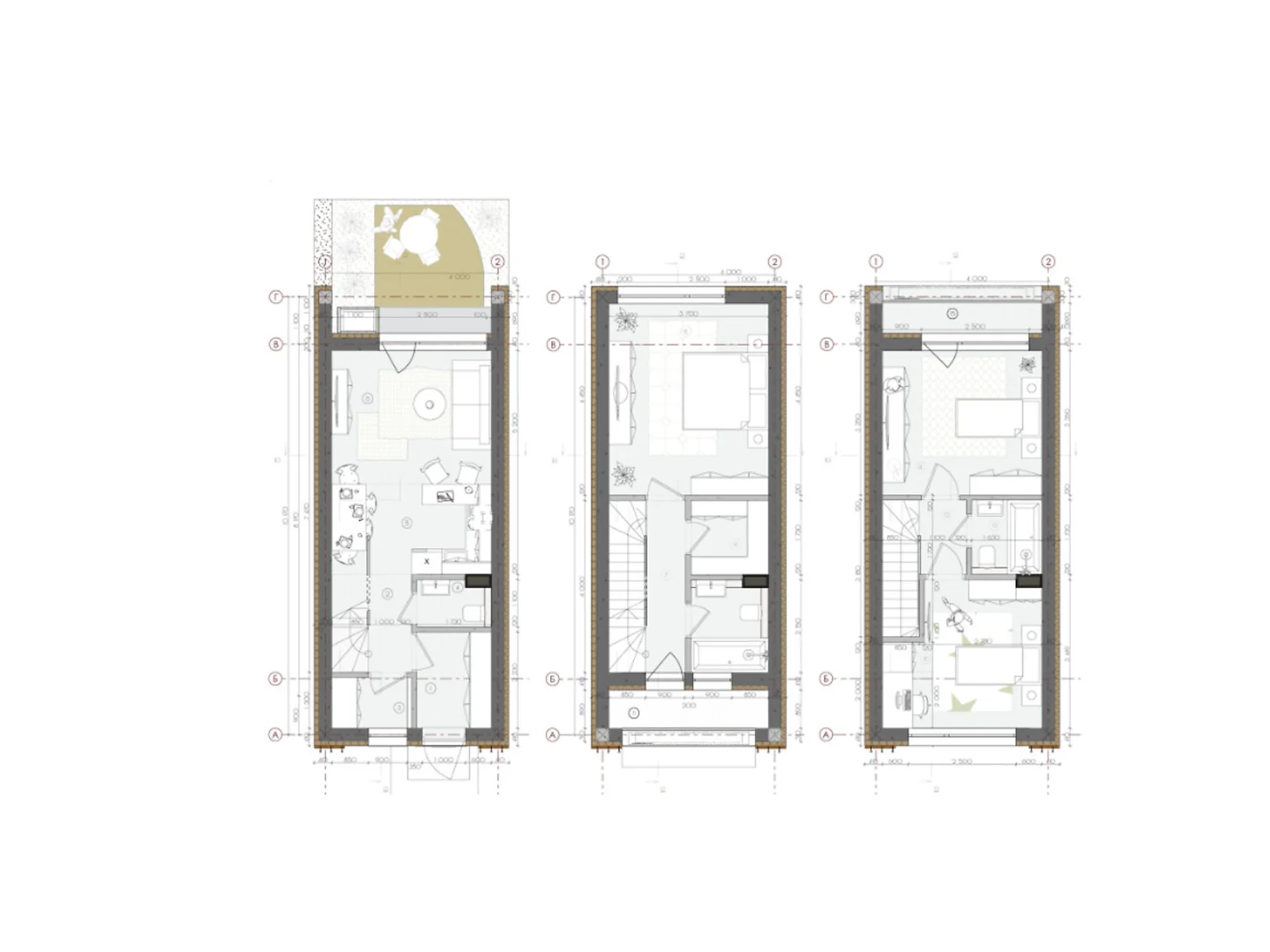 Продается дом на 3 этажа 92 кв. м с верандой, цена: 69750 $