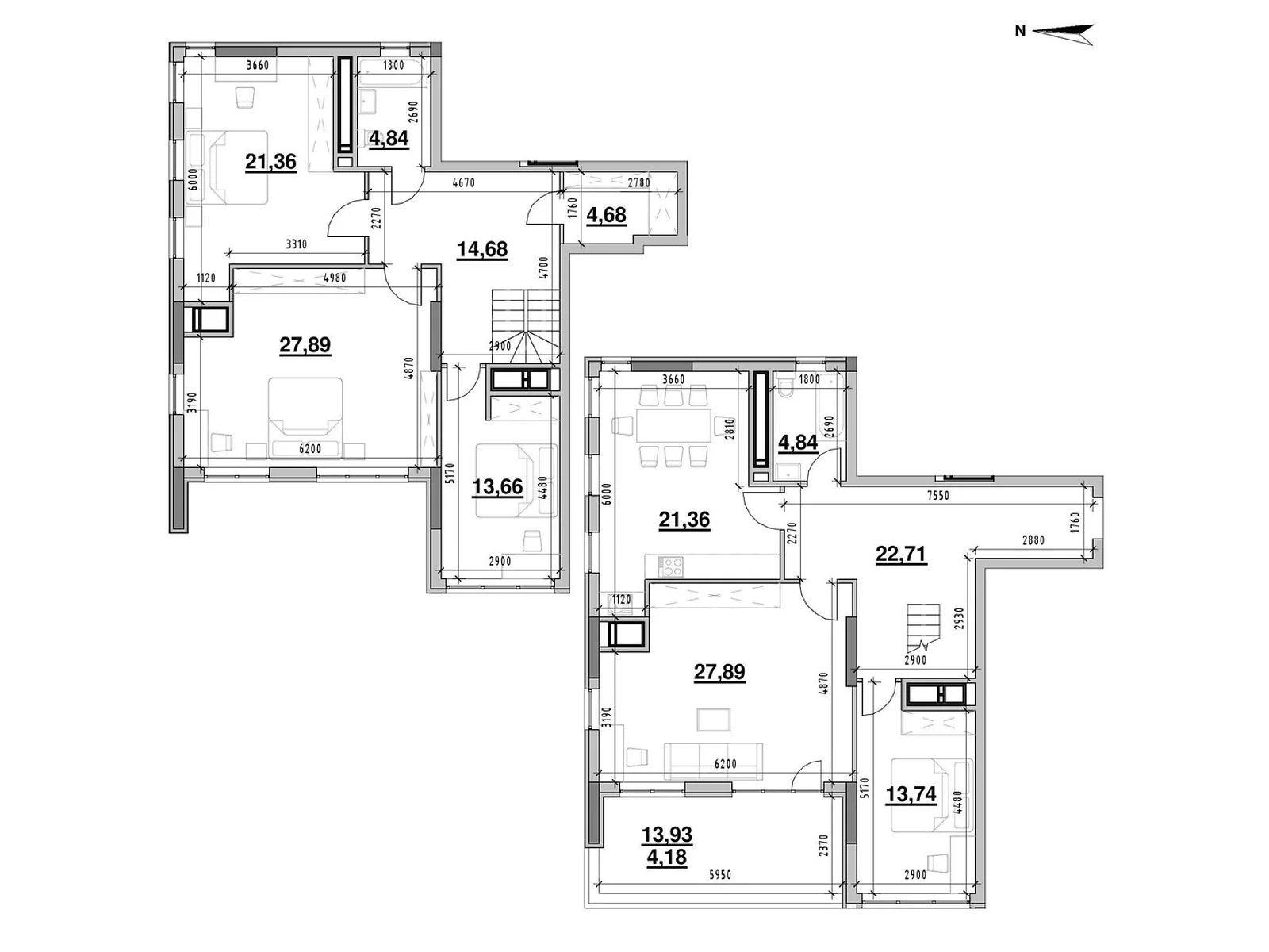 Продается 5-комнатная квартира 181.83 кв. м в Киеве