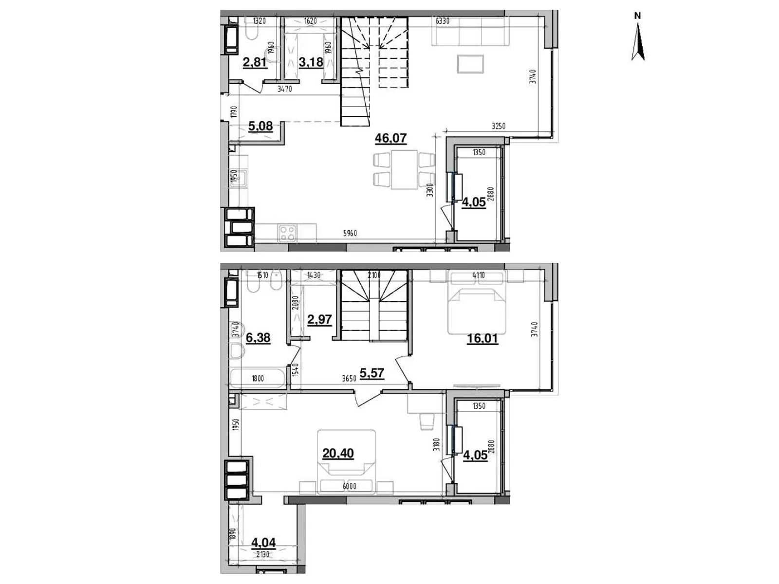 Продается 2-комнатная квартира 120.61 кв. м в Киеве, ул. Коновальца Евгения, 30