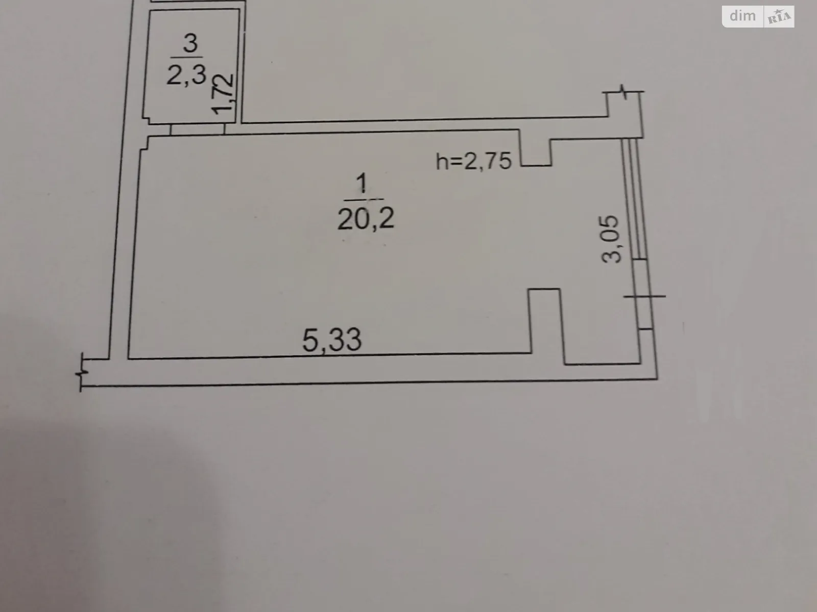 Продается помещения свободного назначения 23 кв. м в 10-этажном здании, цена: 22000 $ - фото 1