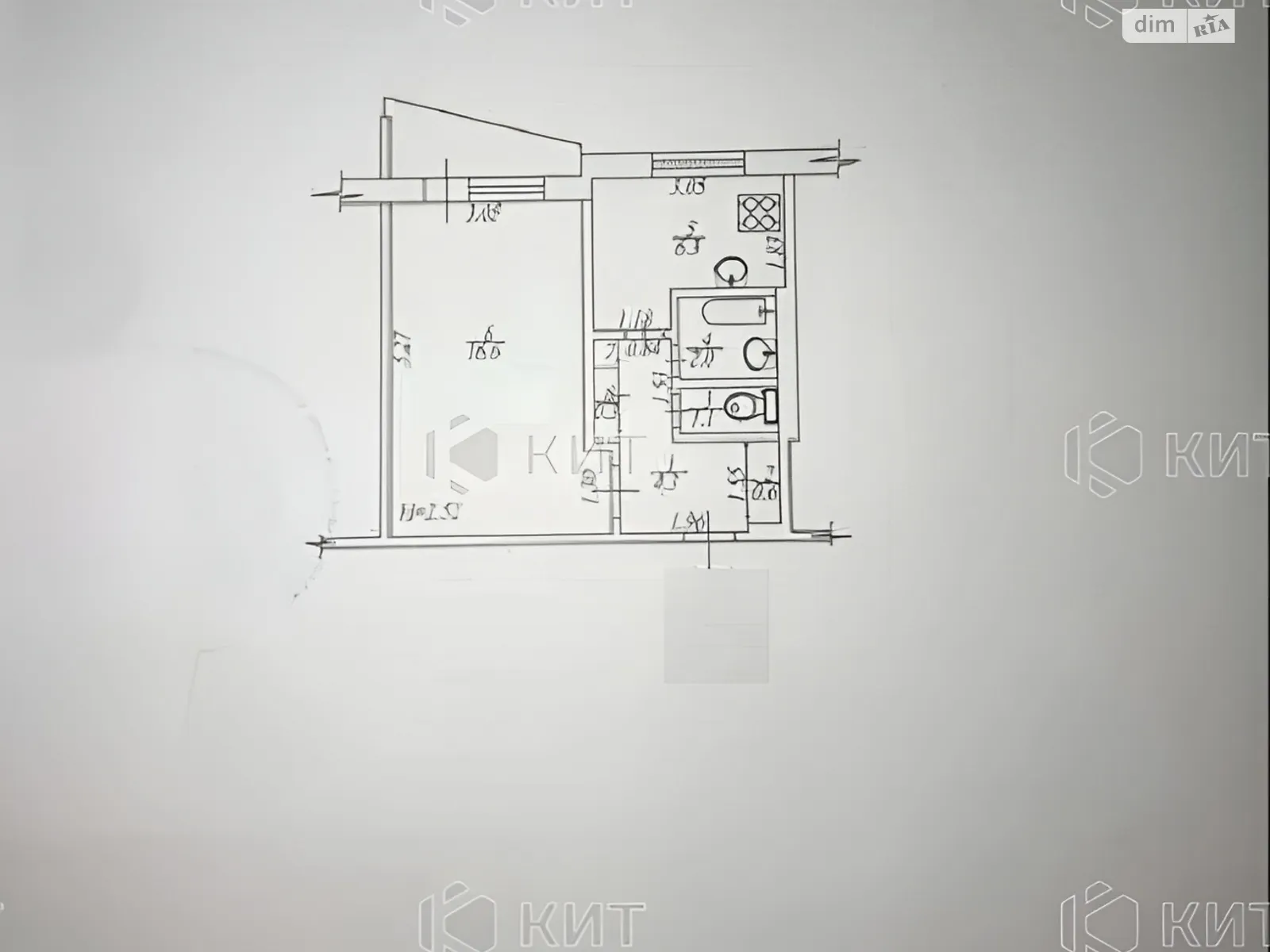 Продается 1-комнатная квартира 33 кв. м в Харькове, цена: 16900 $