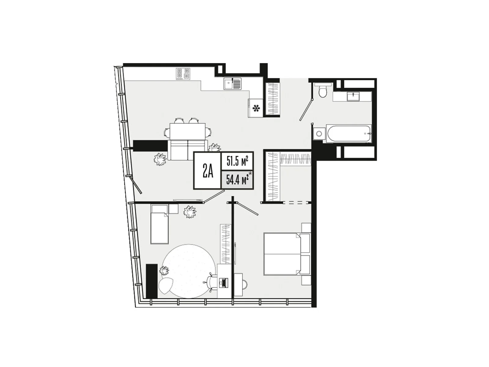 Продается 2-комнатная квартира 51.5 кв. м в Днепре, ул. 6-й стрелковой дивизии, 29