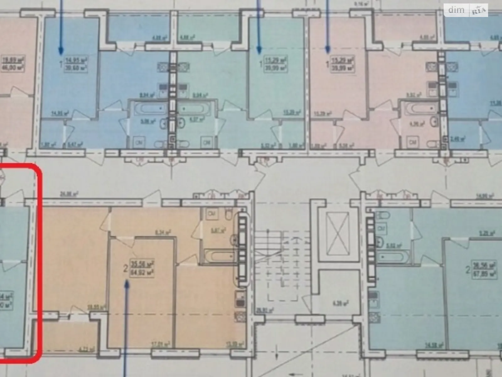 Продается 1-комнатная квартира 46 кв. м в Харькове, просп. Льва Ландау, 2Б