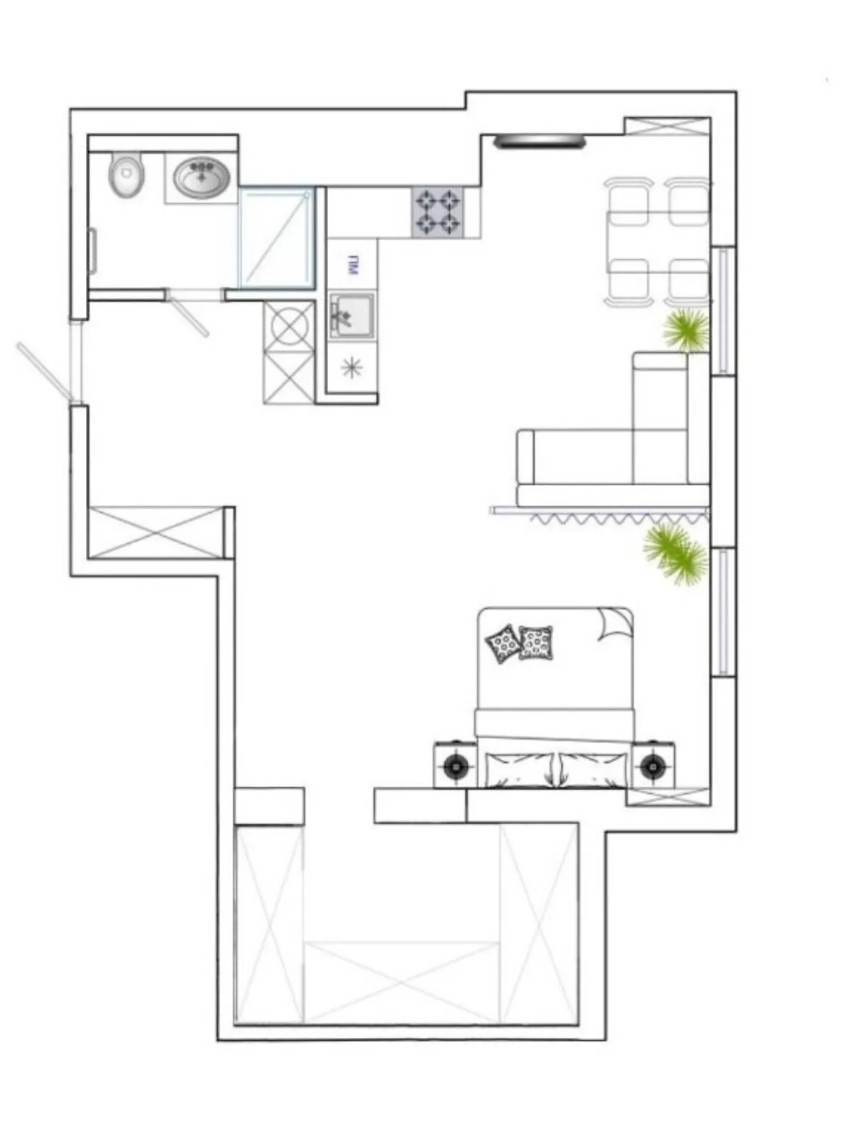 Продается 2-комнатная квартира 58 кв. м в Днепре, ул. Рабочая, 166Д